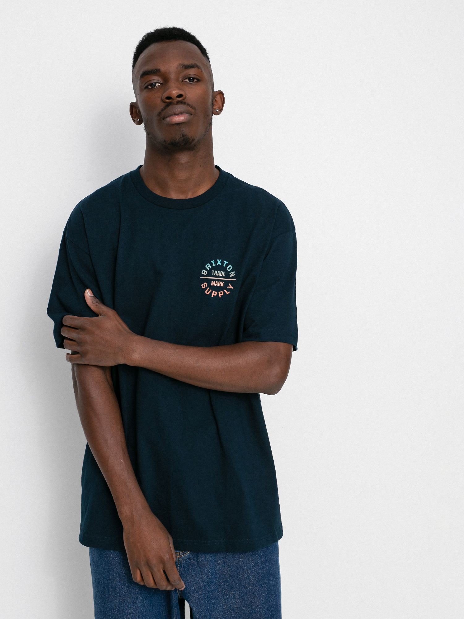 T-shirt Brixton Oath V Stt (midnight navy/gradient)