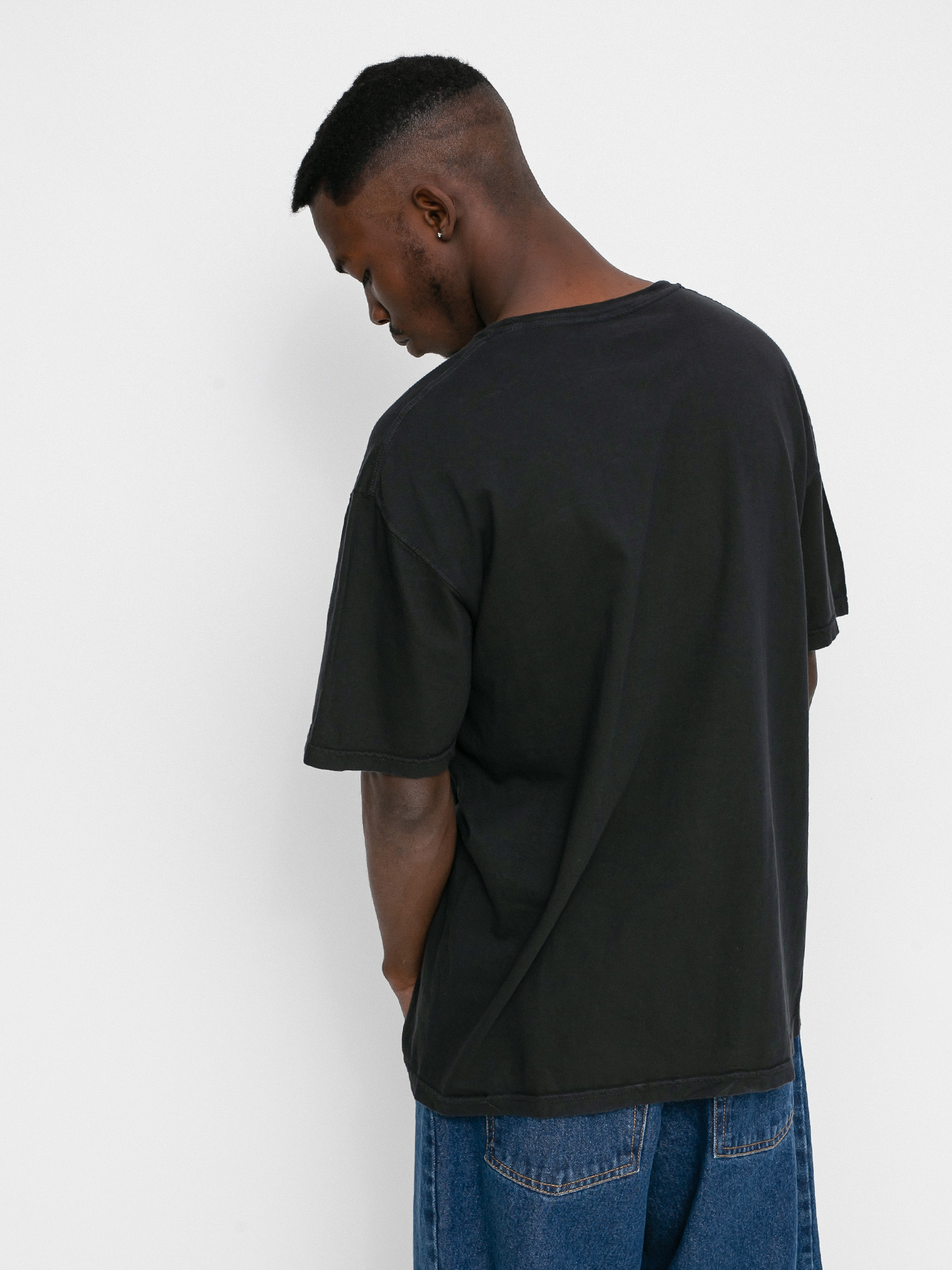 T-shirt Brixton Service Stt (black garment dye)