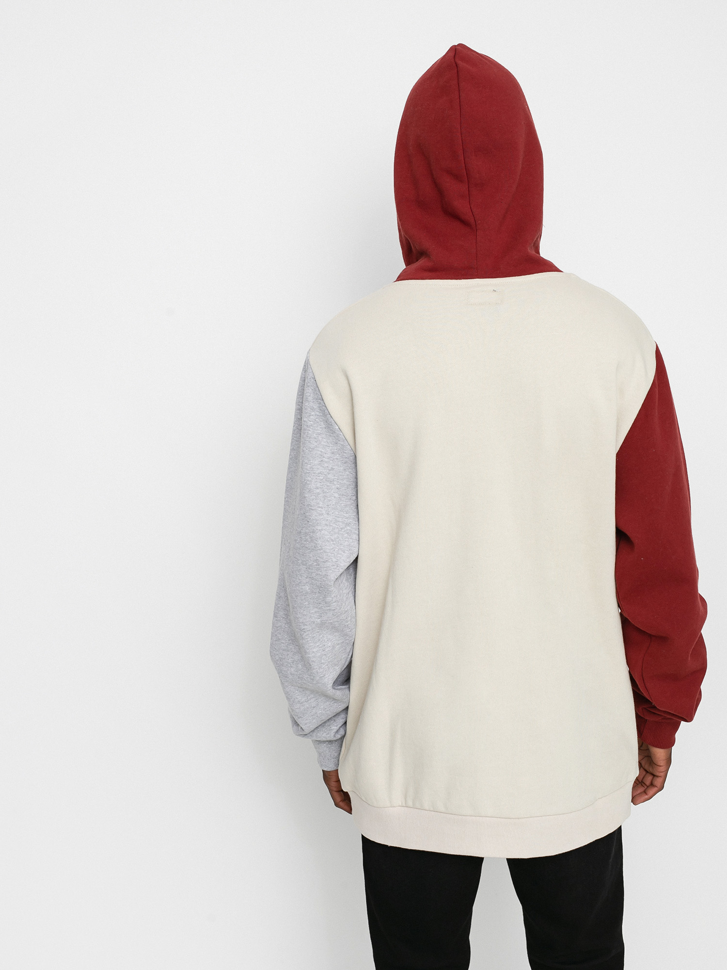 Bluza z kapturem Brixton Stith HD (heather grey/dark brick)
