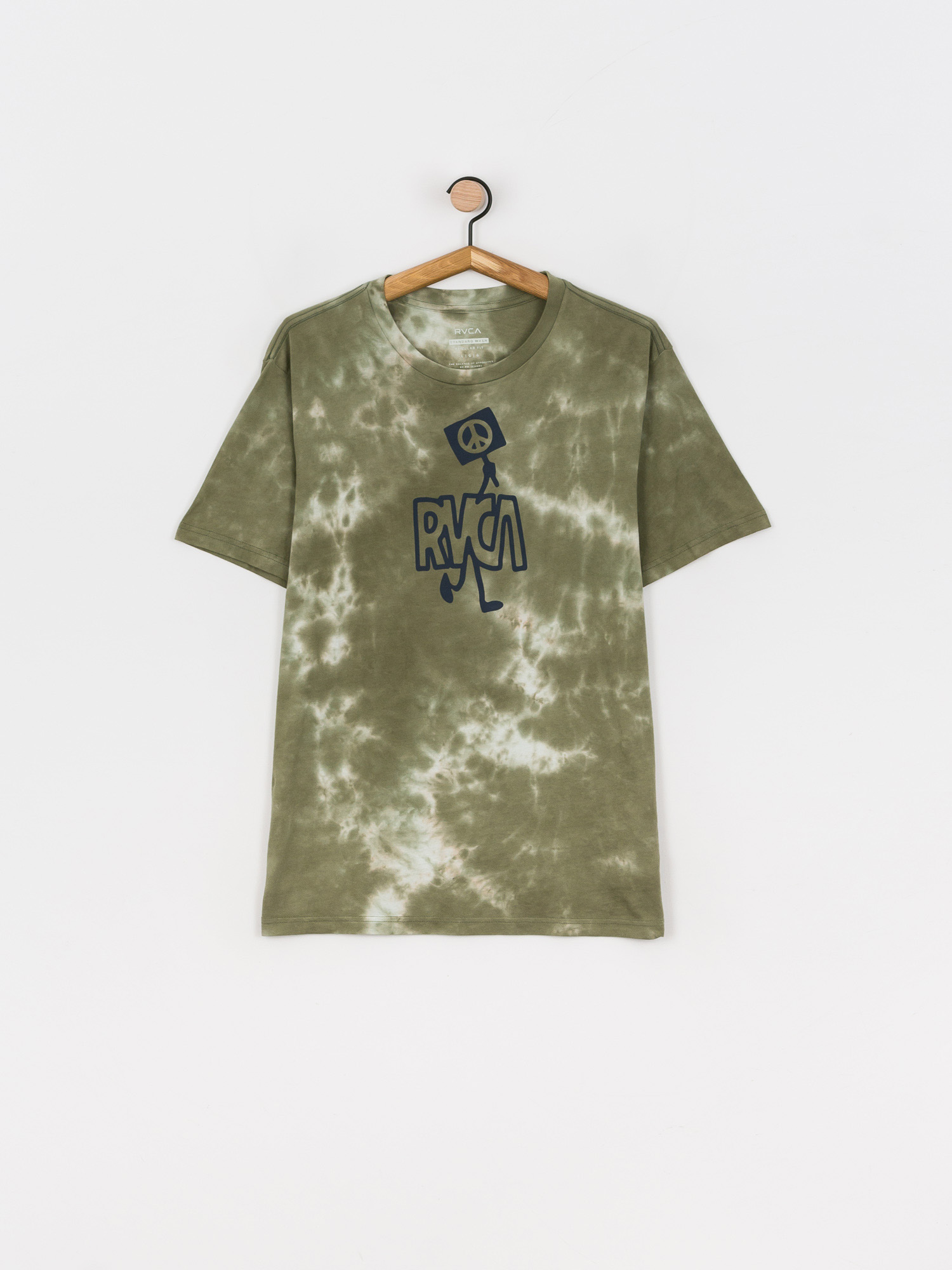 T-shirt RVCA Peace Out (green)