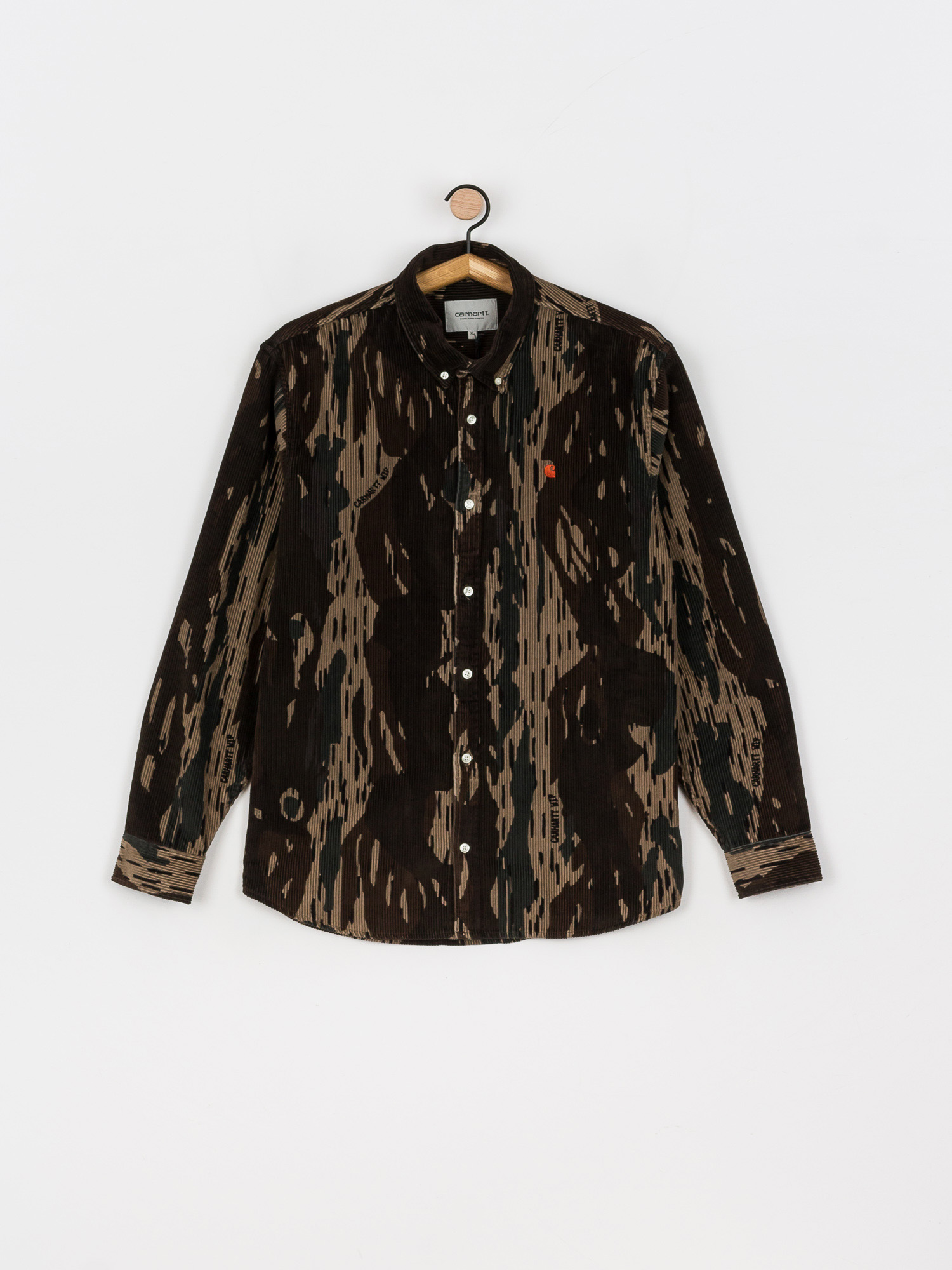 Koszula Carhartt WIP Madison Cord (camo unite/copperton)