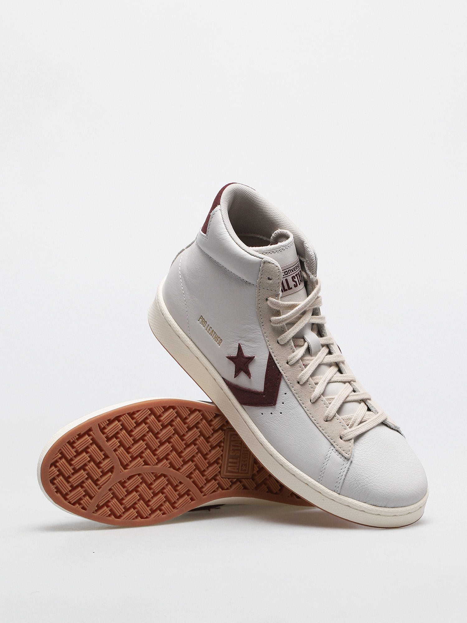 Buty Converse Pro Leather Gold Standard (white/maroon)