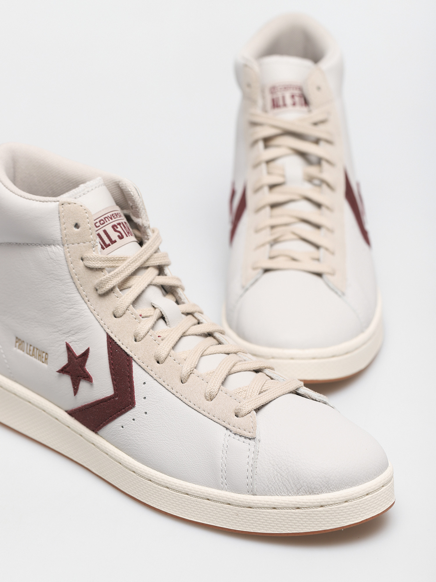 Buty Converse Pro Leather Gold Standard (white/maroon)