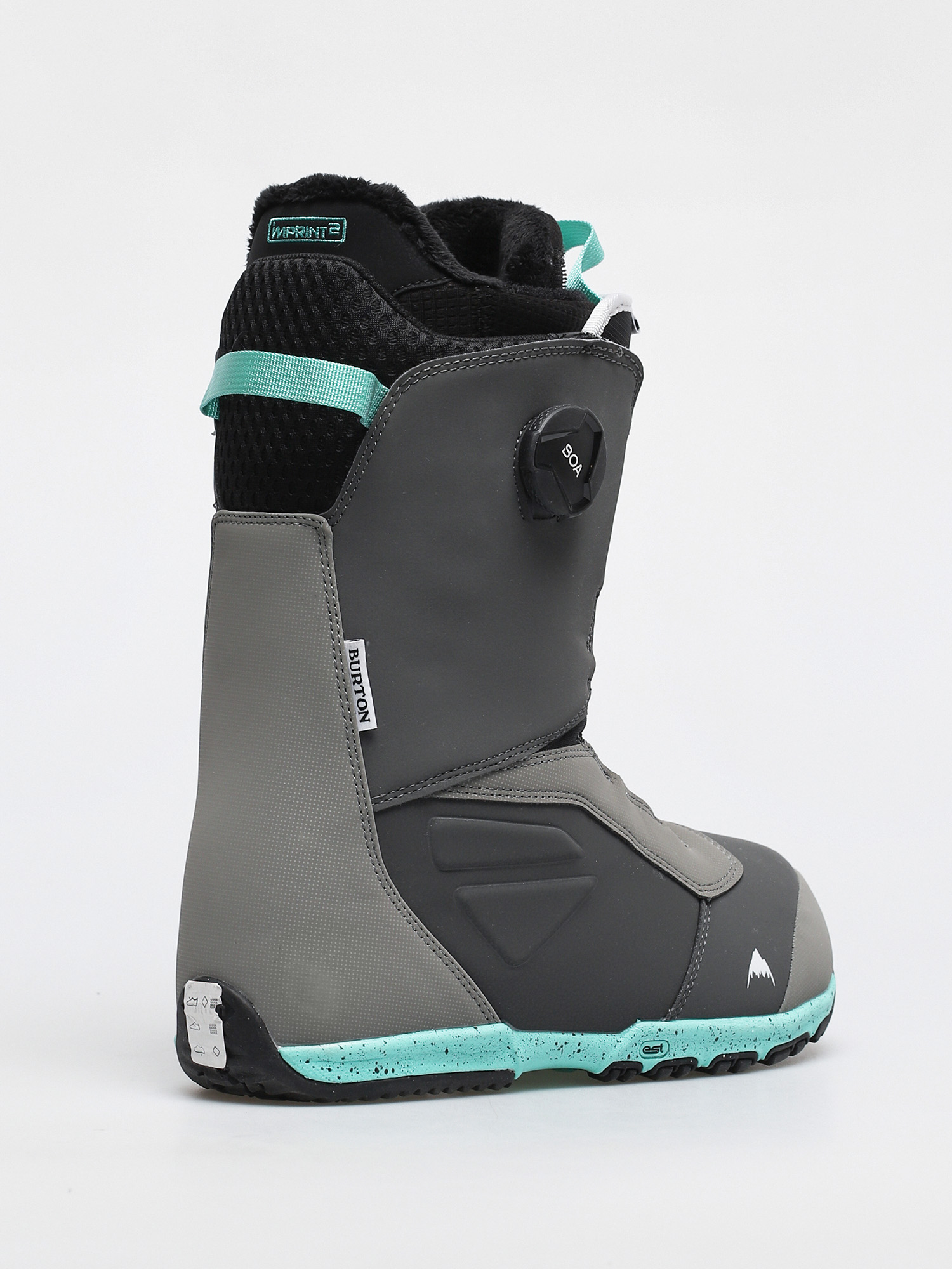 Męskie Buty snowboardowe Burton Ruler Boa (gray/teal)