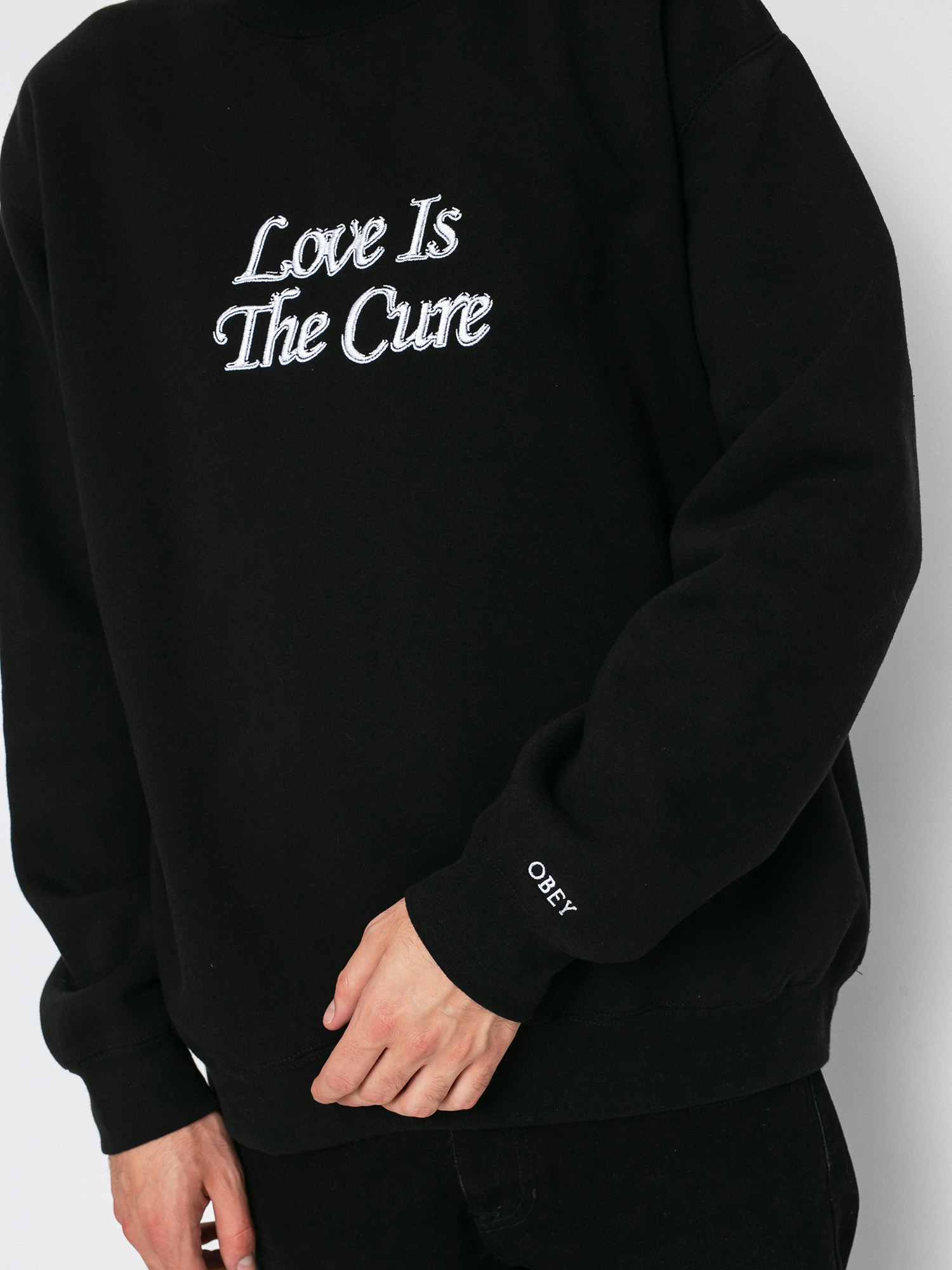 Bluza OBEY Love Is The Cure (black)