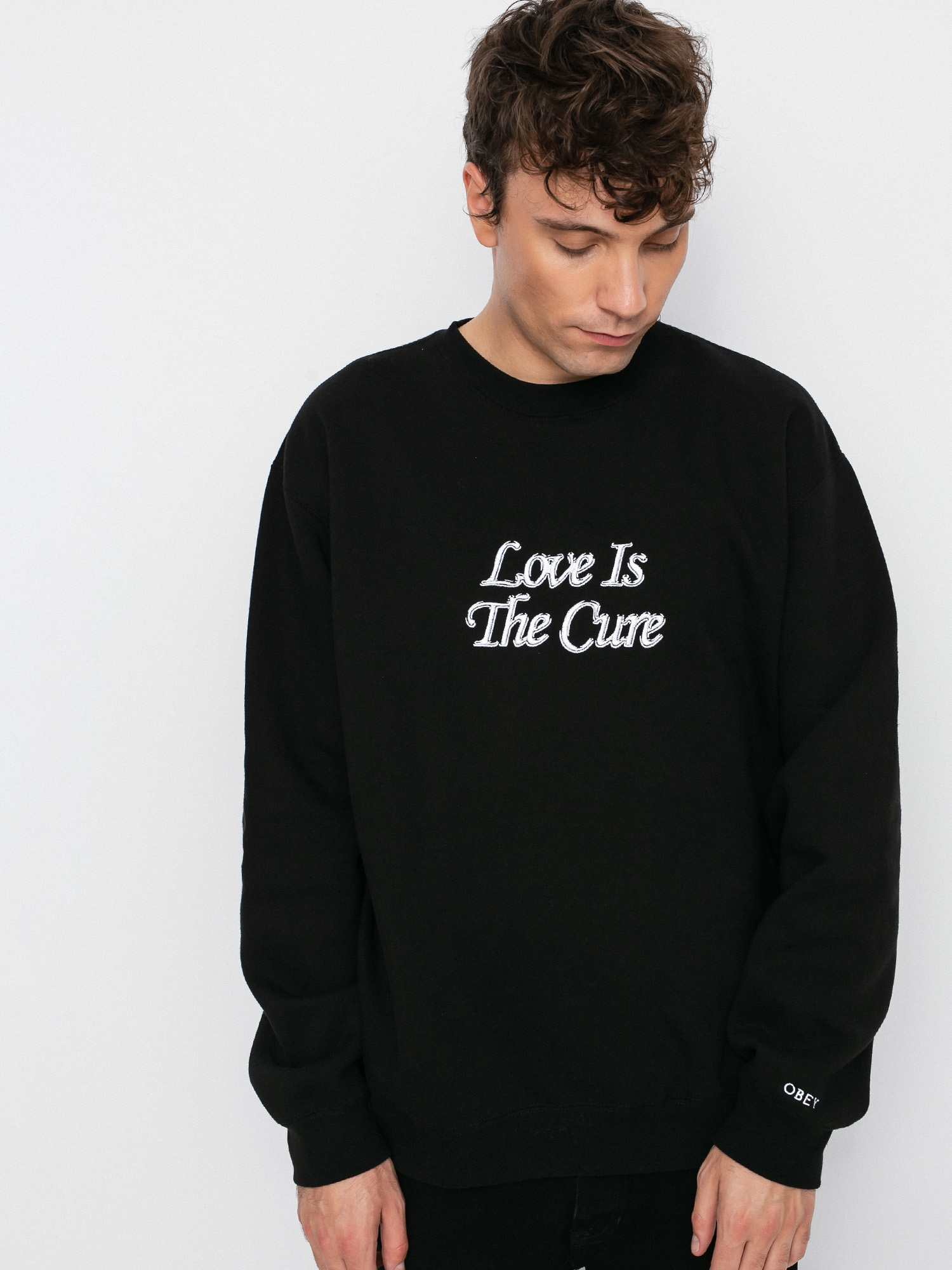 Bluza OBEY Love Is The Cure (black)