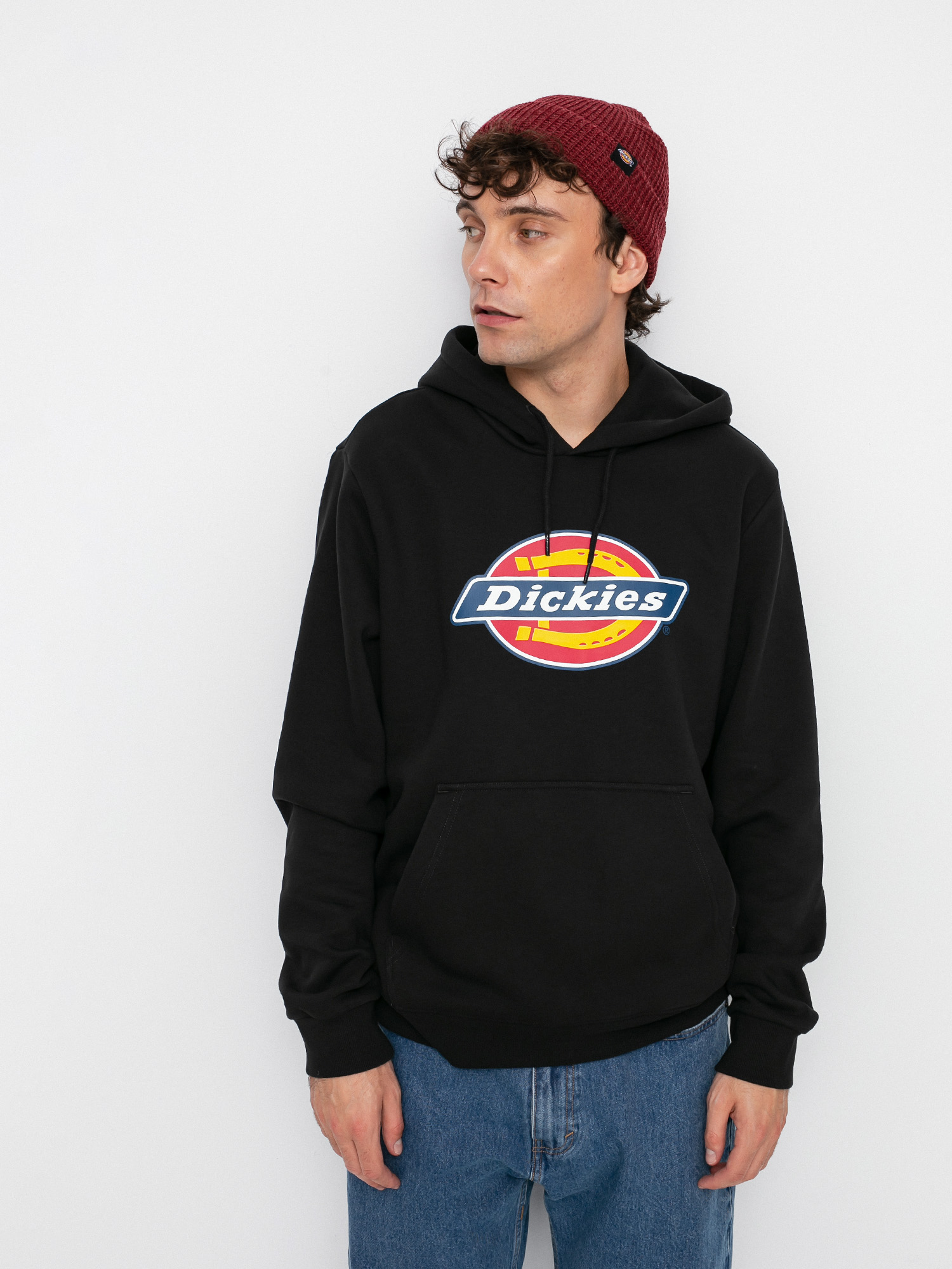 Bluza z kapturem Dickies Icon Logo HD (black)