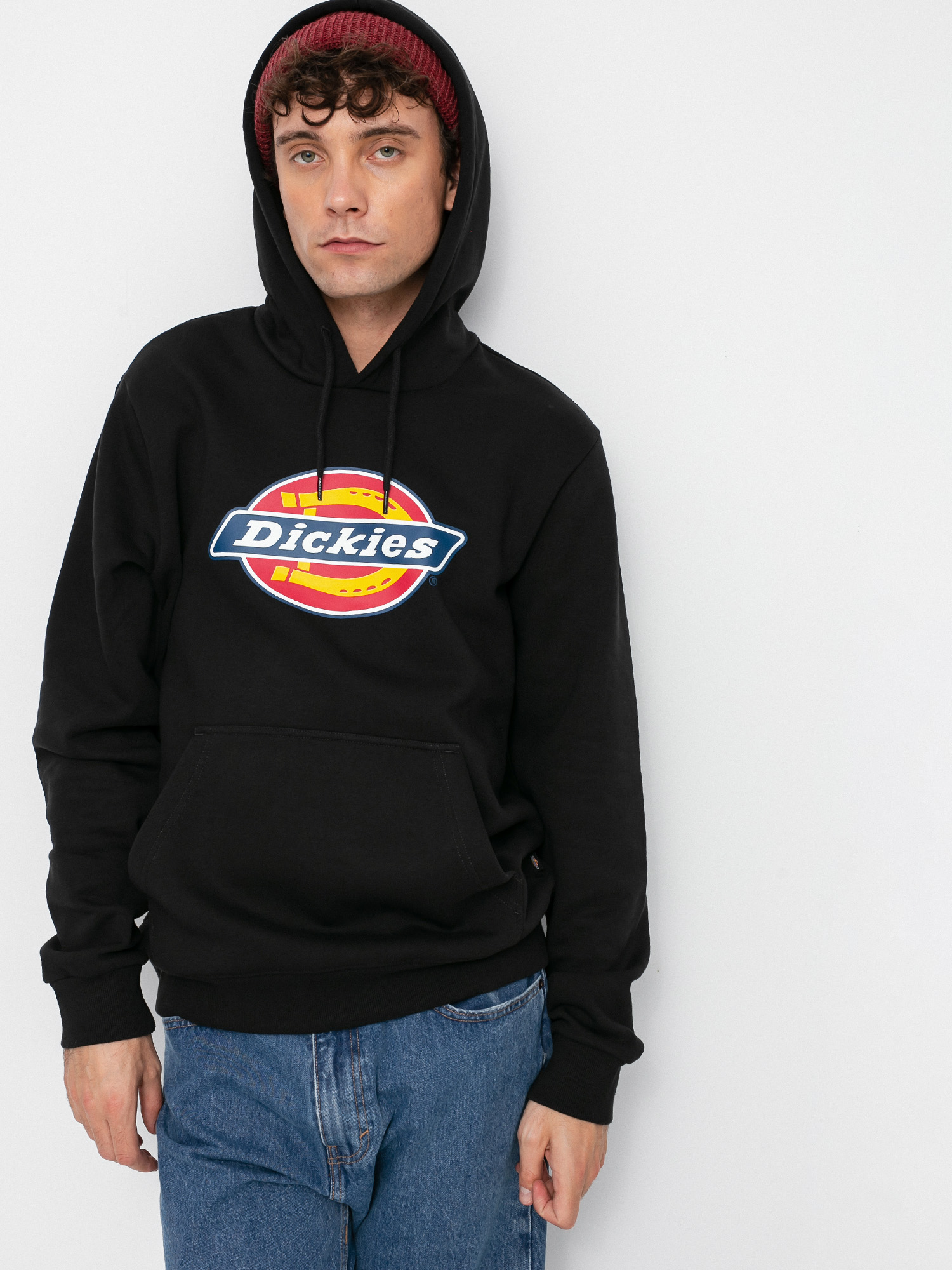 Bluza z kapturem Dickies Icon Logo HD (black)