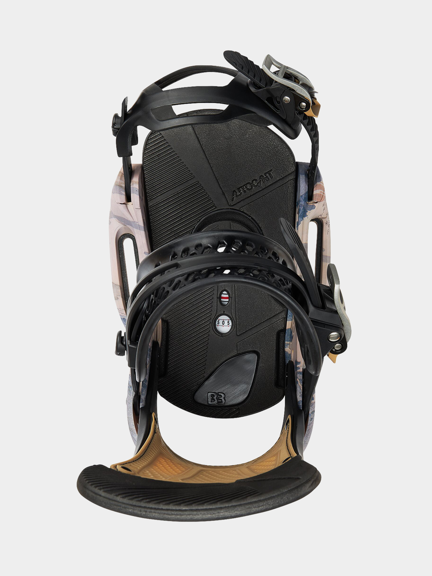 Męskie Wiązania snowboardowe Burton Malavita Est (dark gray/print)