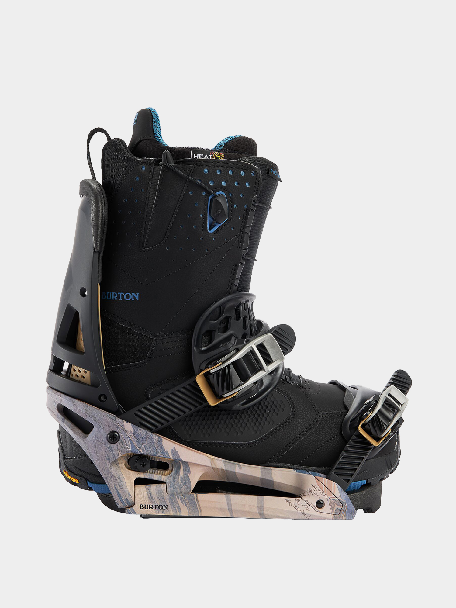 Męskie Wiązania snowboardowe Burton Malavita Est (dark gray/print)