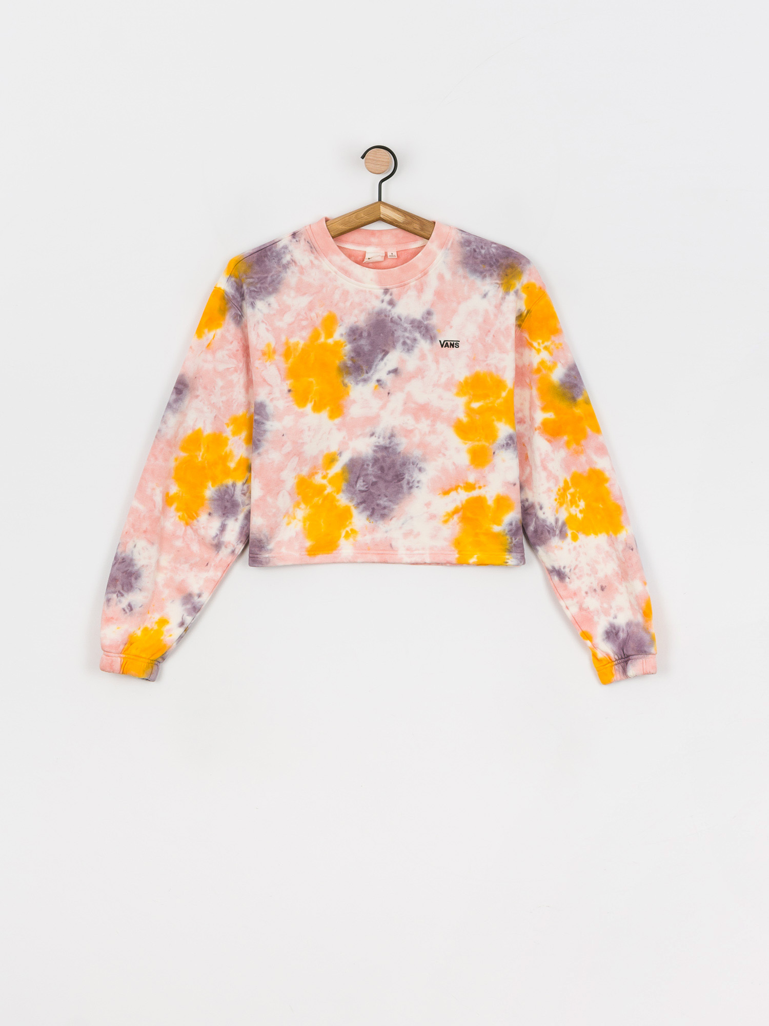 Bluza Vans Grunge Wash Crop Crew Wmn (purple dove)