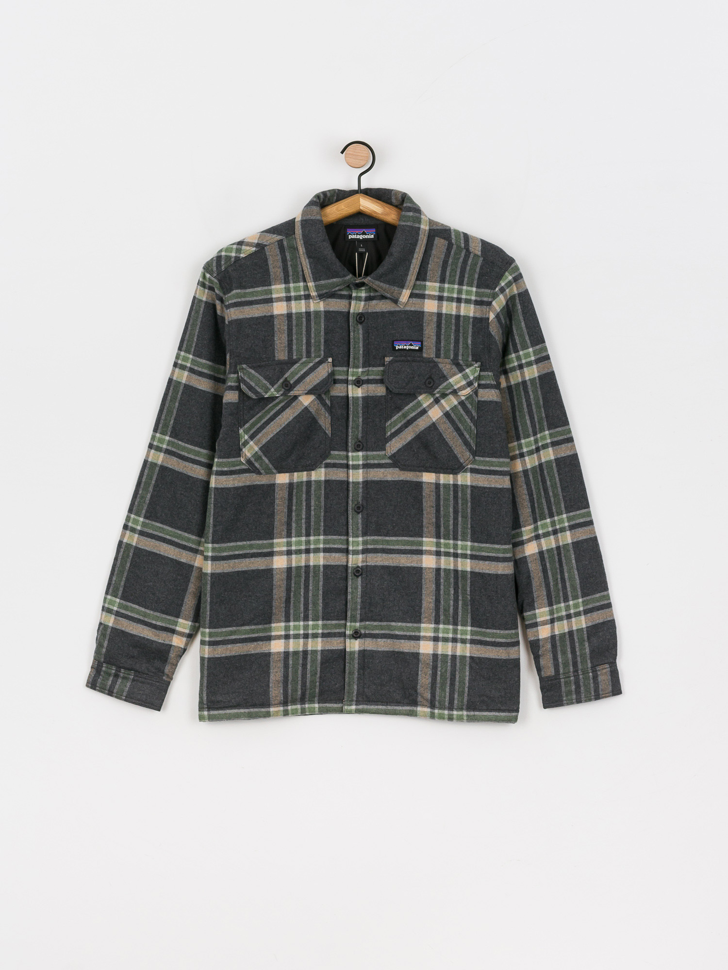 Kurtka Patagonia Insulated Organic Cotton Fjord Flannel (growlers plaid/ink black)