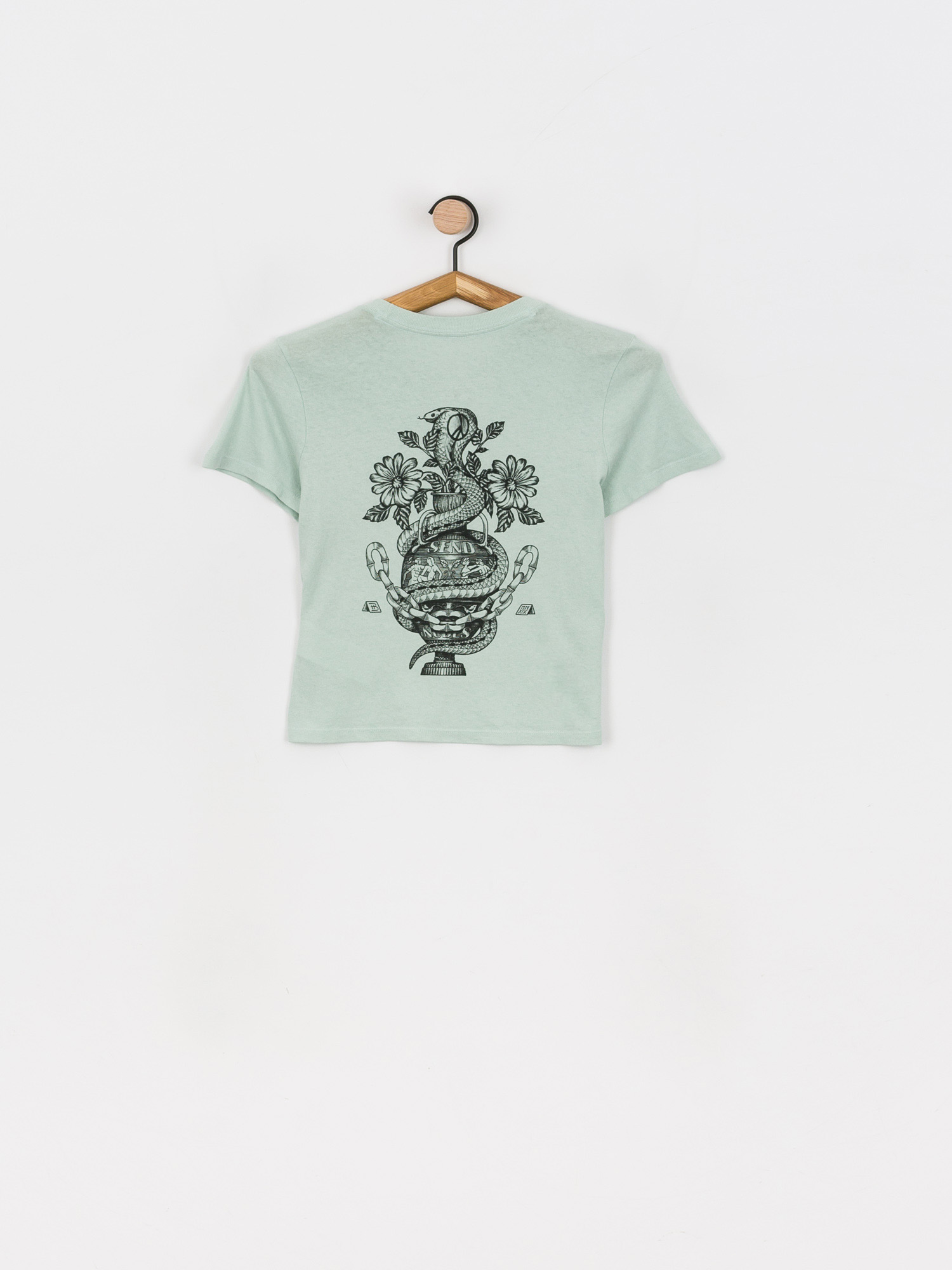 T-shirt RVCA Benj Snakes Wmn (haze blue)