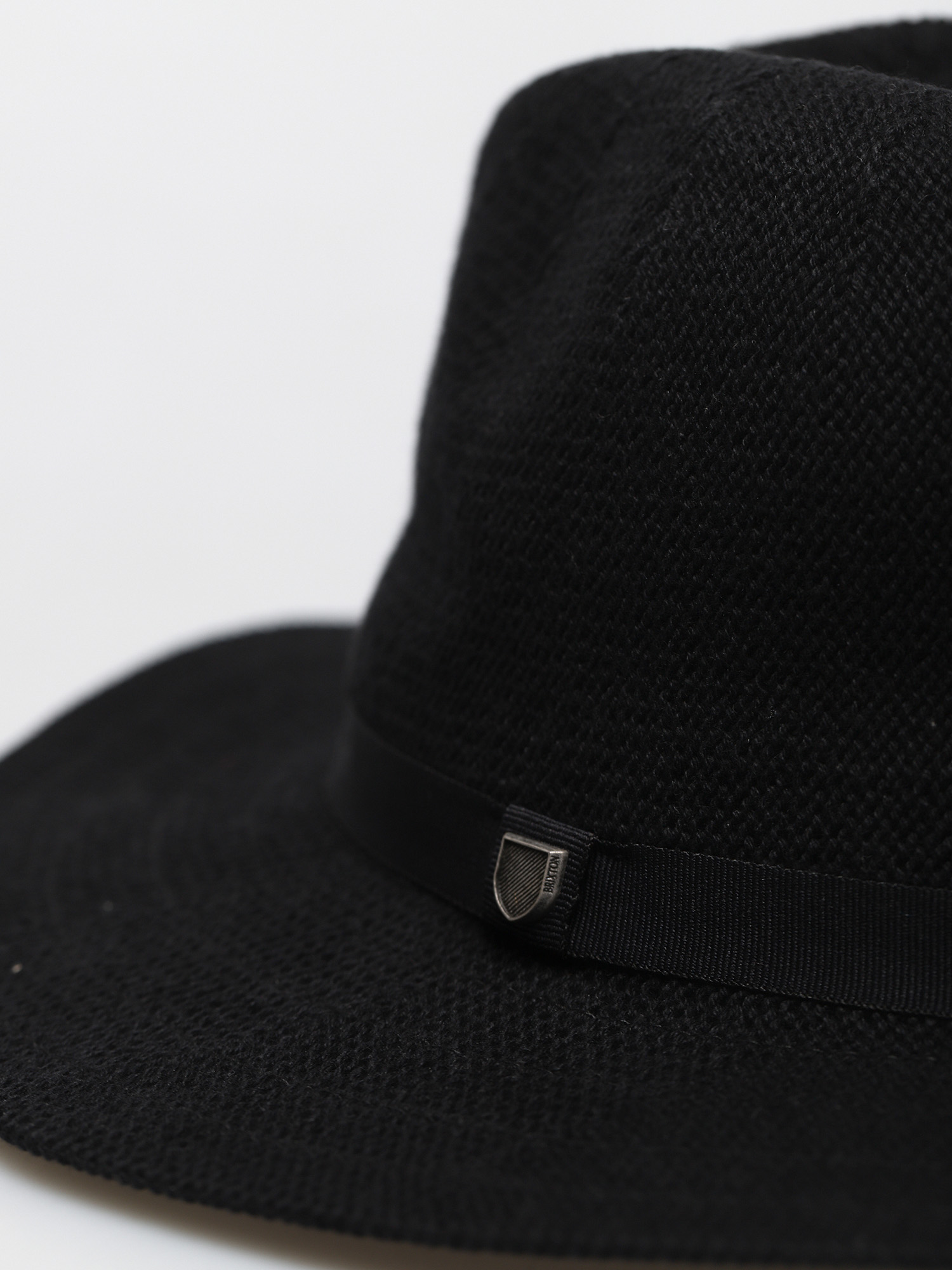 Kapelusz Brixton Messer Knit Packable Fedora (black/black)