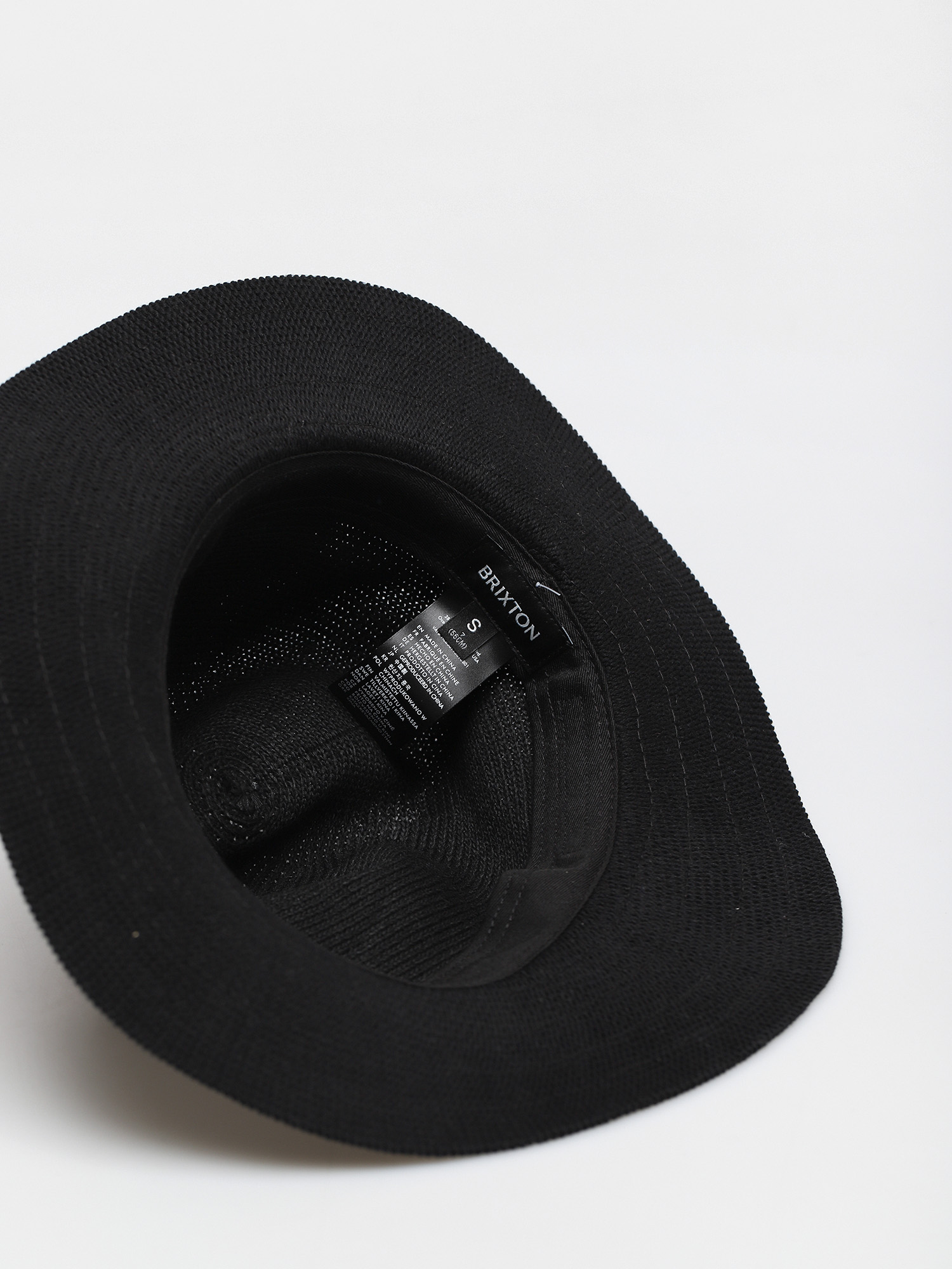 Kapelusz Brixton Messer Knit Packable Fedora (black/black)