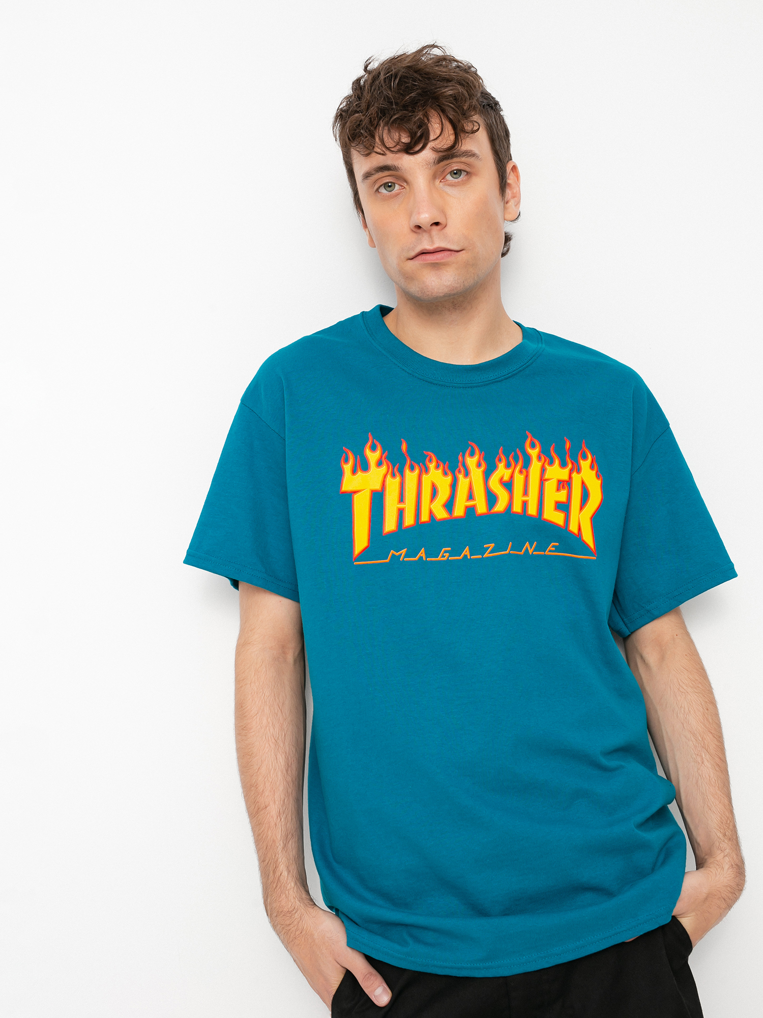 T-shirt Thrasher Flame Logo (galapagos)