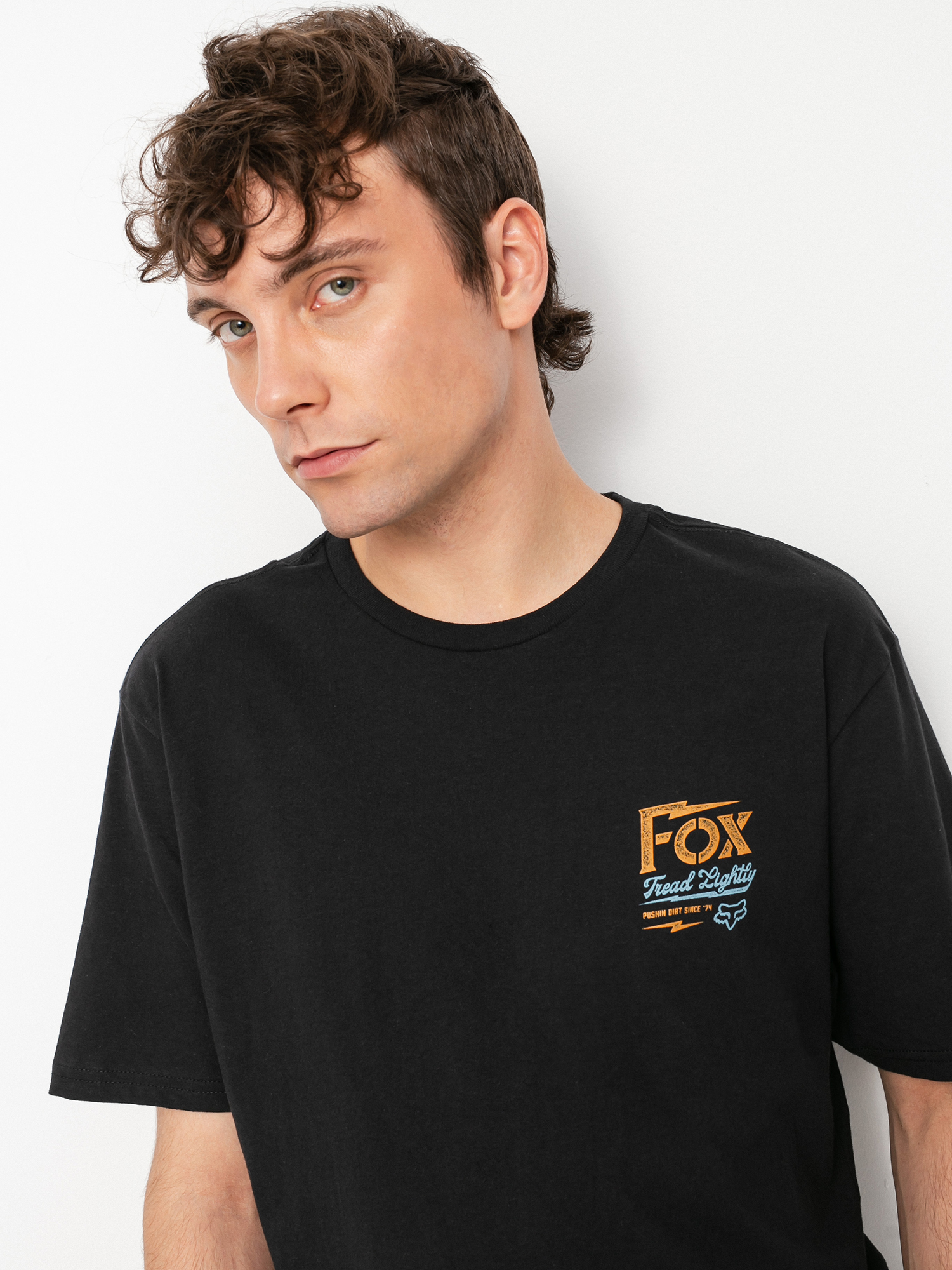 T-shirt Fox Pushin Dirt Premium (blk)
