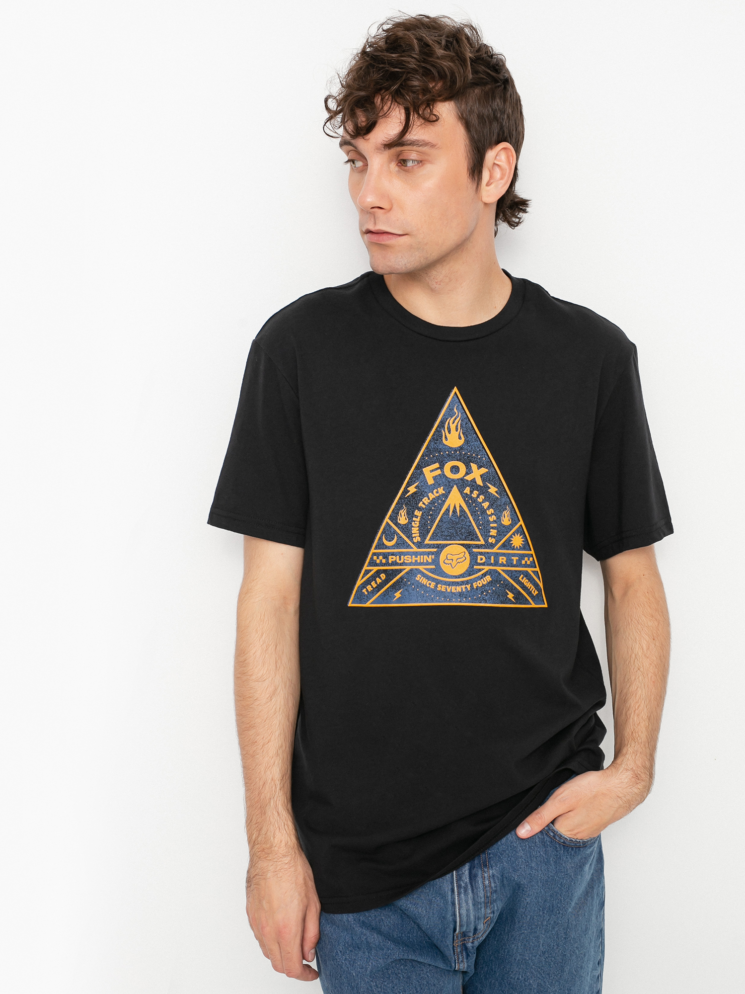T-shirt Fox Single Track (blk)