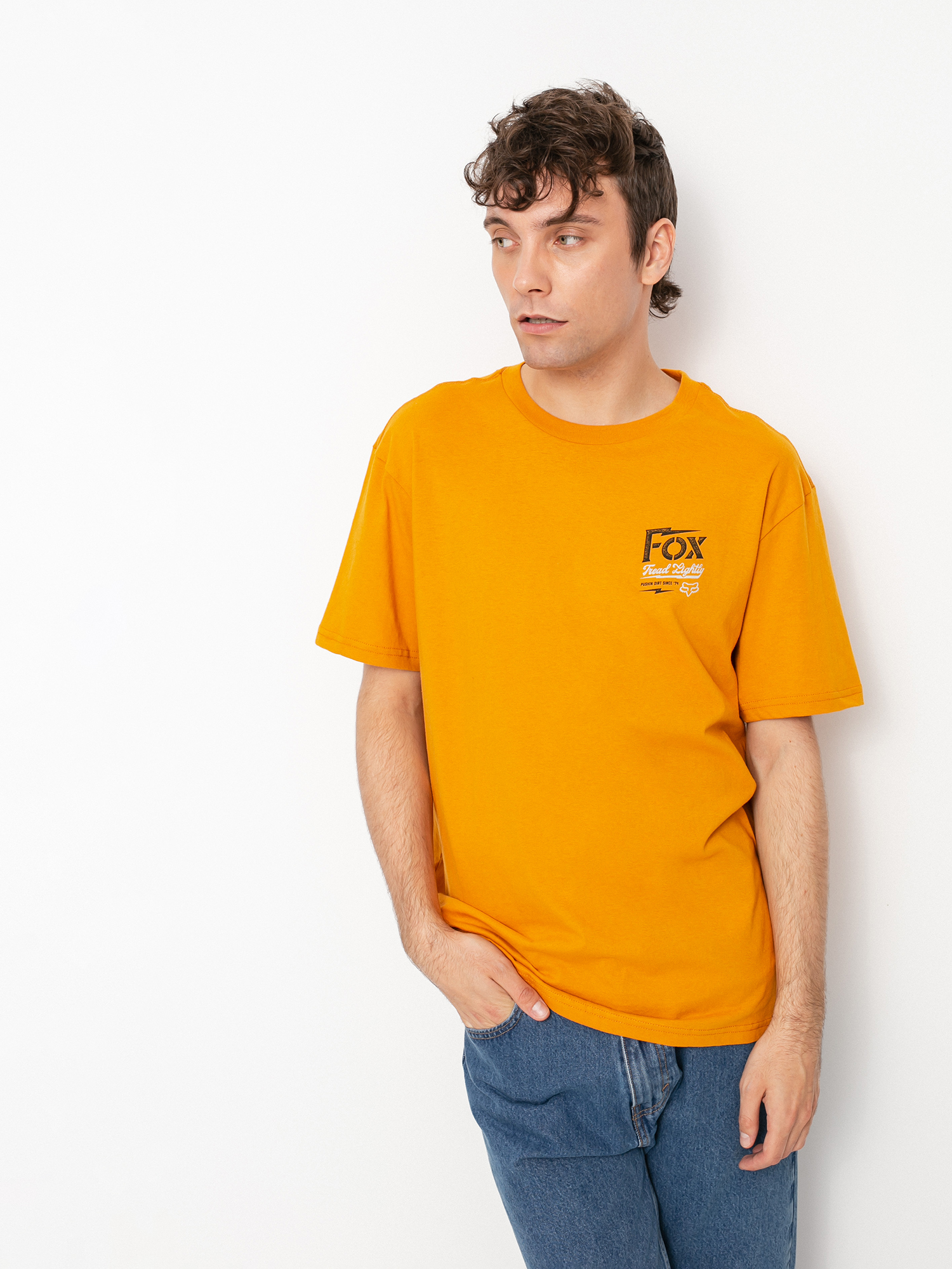 T-shirt Fox Pushin Dirt Premium (gld)