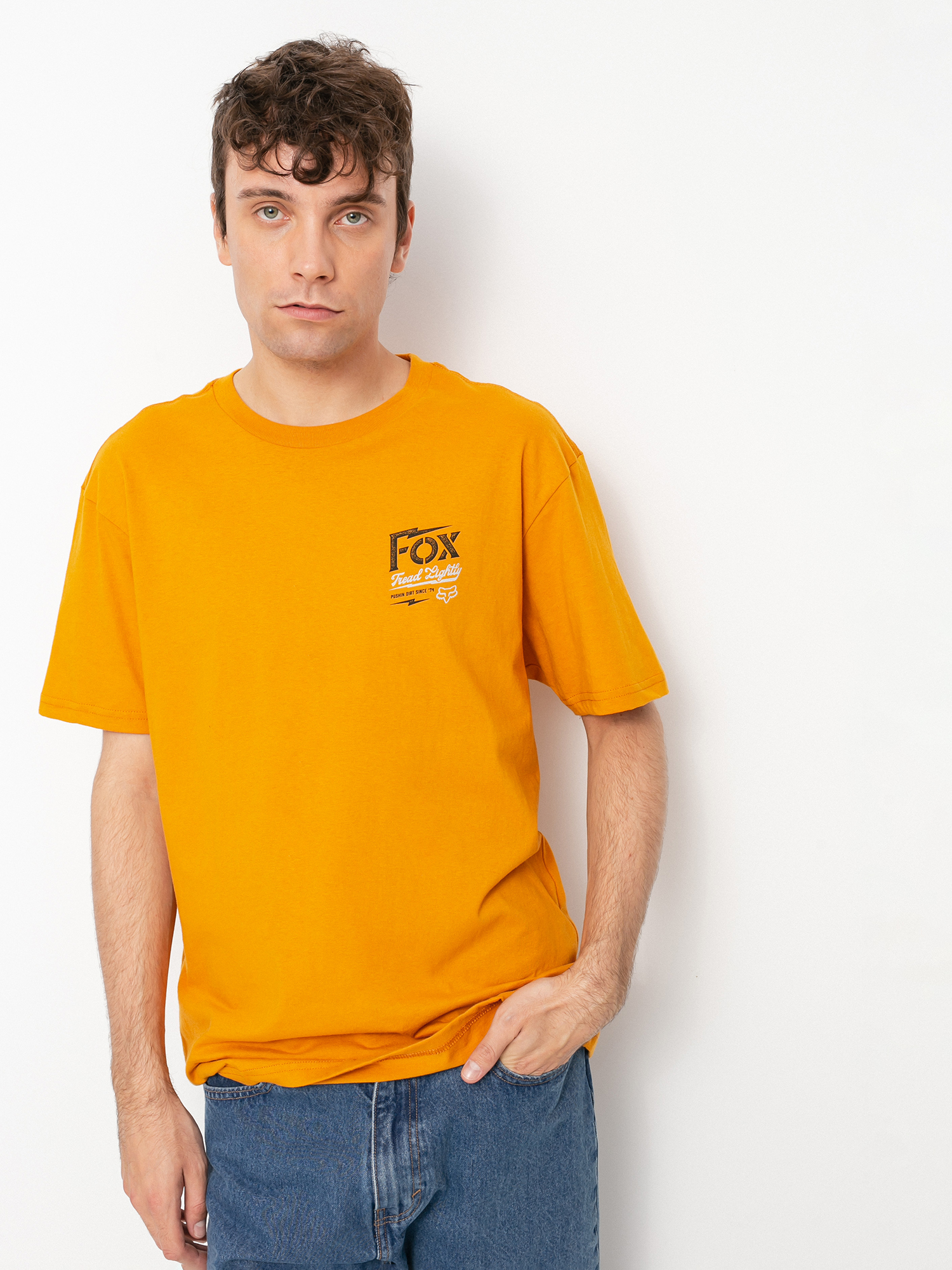 T-shirt Fox Pushin Dirt Premium (gld)