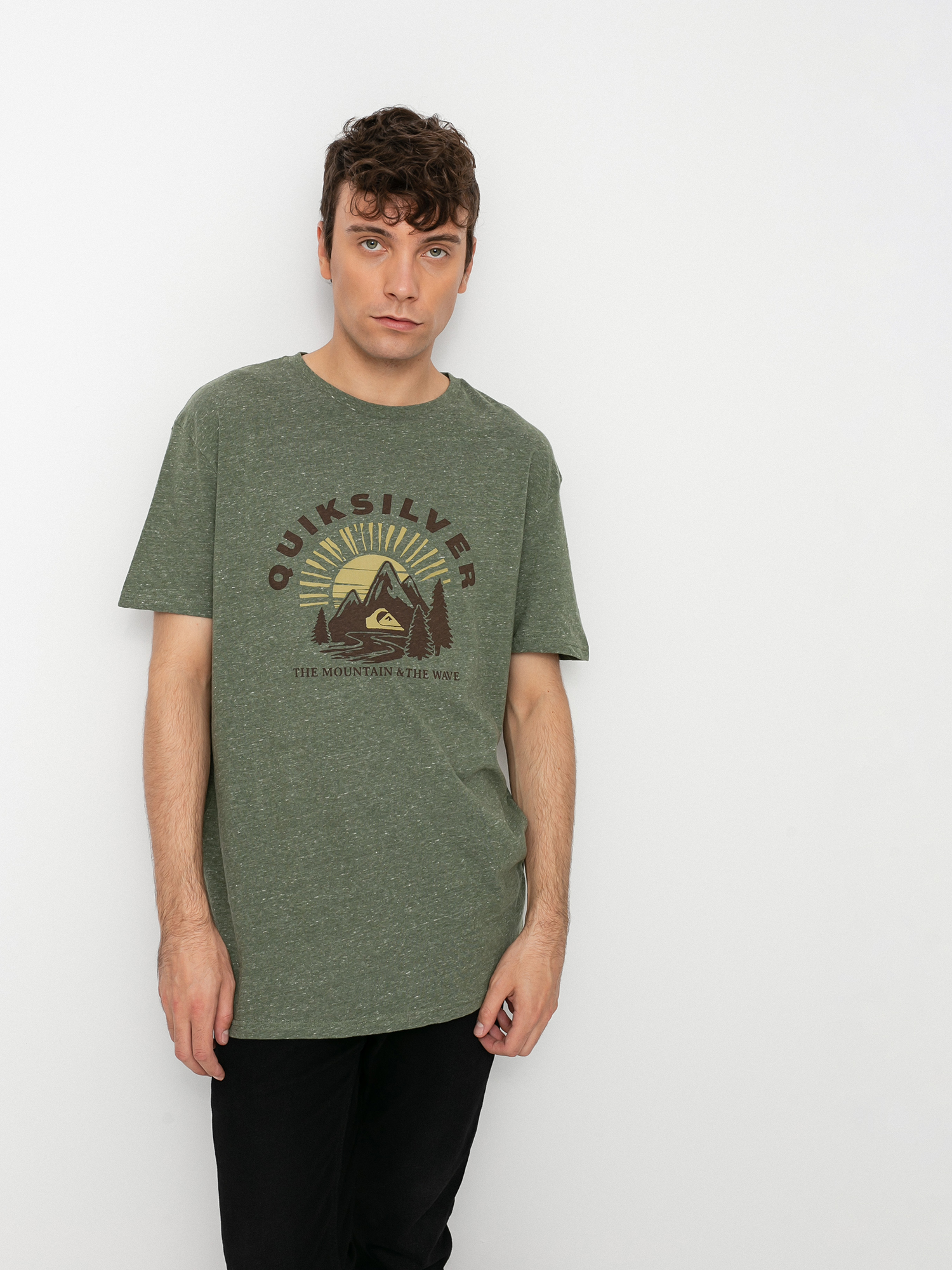 T-shirt Quiksilver Mountain Side (four leaf clover heather)