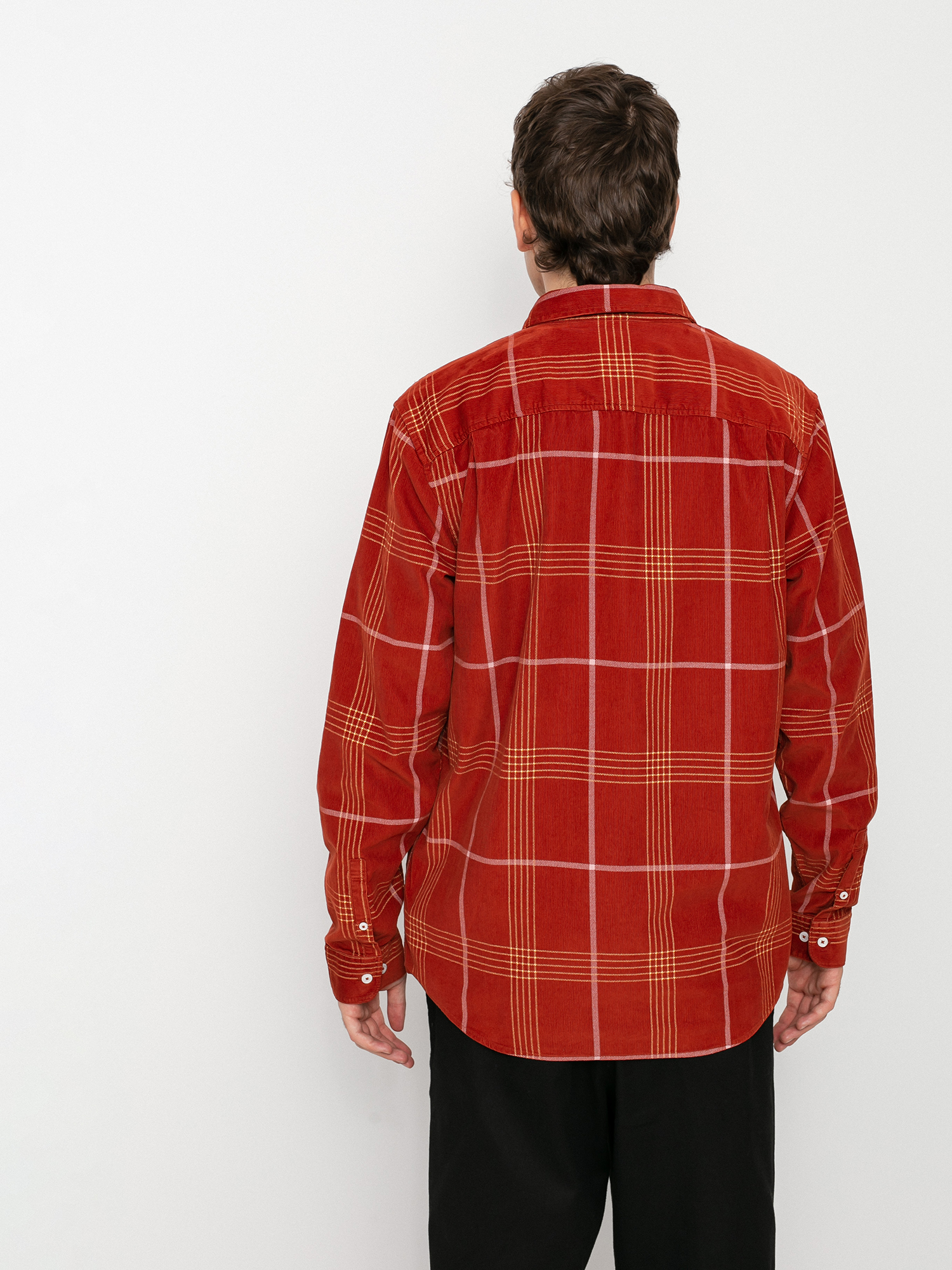 Koszula RVCA Blues Walk Cord Ls (brick red)