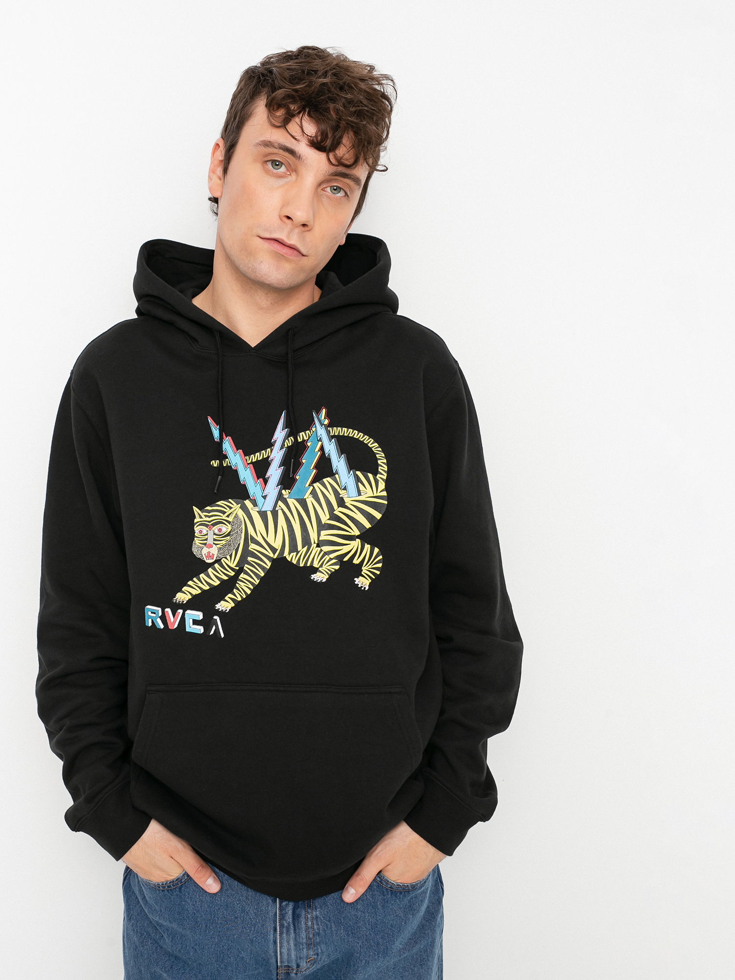 Bluza z kapturem RVCA Leines HD (black)