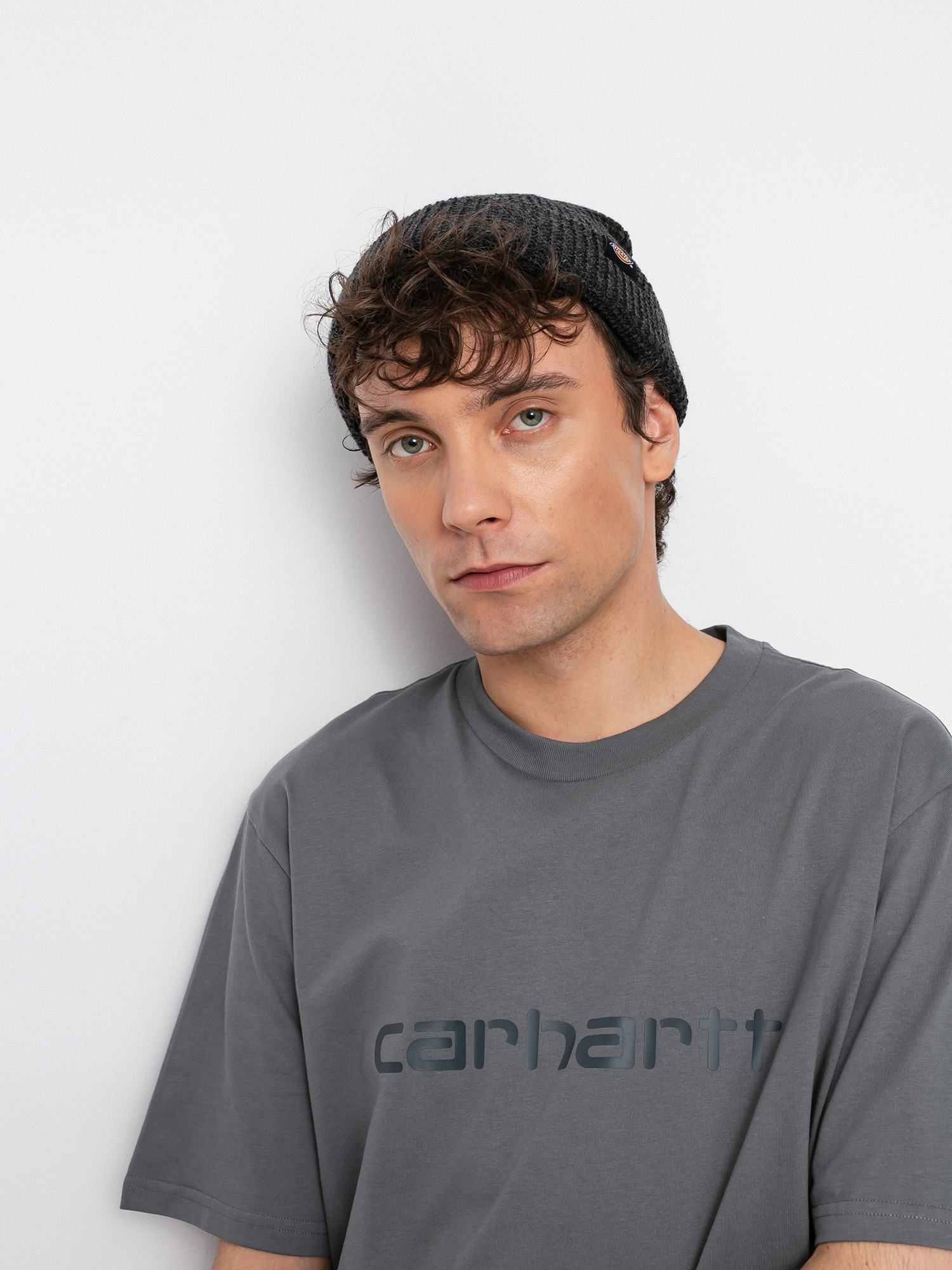 T-shirt Carhartt WIP Script (shiver/blacksmith)