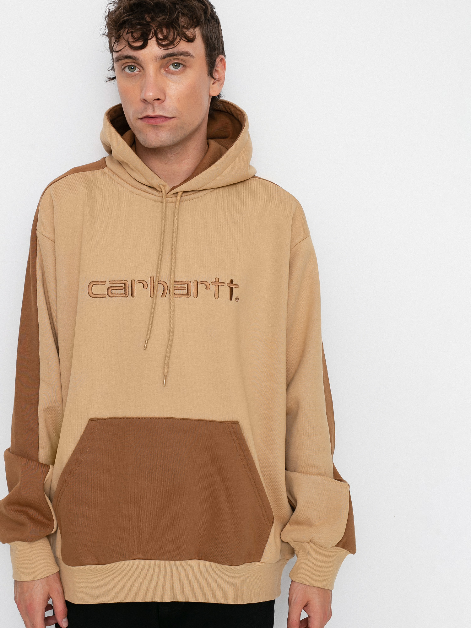 Bluza z kapturem Carhartt WIP Tonare HD (dusty h brown/hamilton brown/hamilton brown)