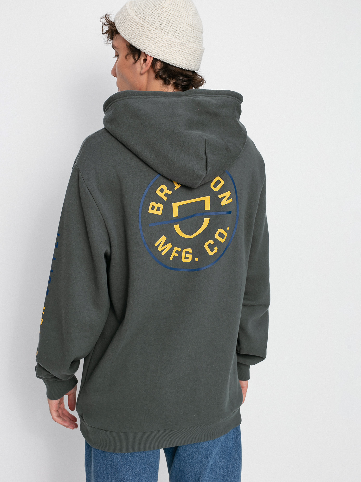 Bluza z kapturem Brixton Crest HD (evergreen)