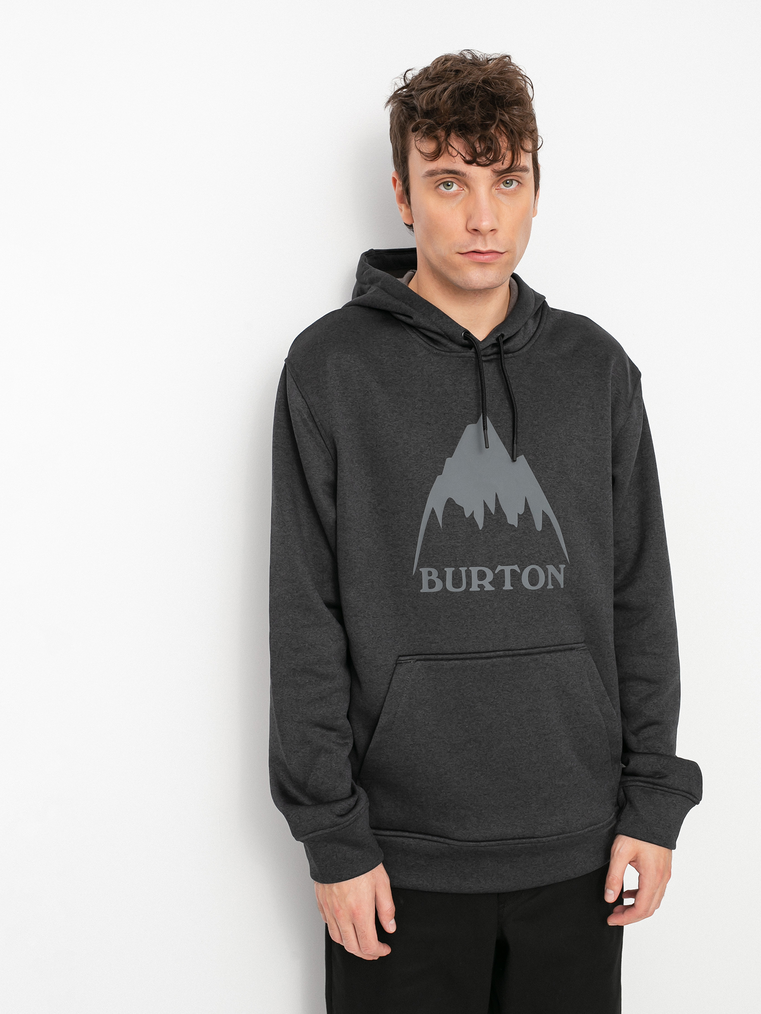 Męska Bluza aktywna Burton Oak HD (true black heather)