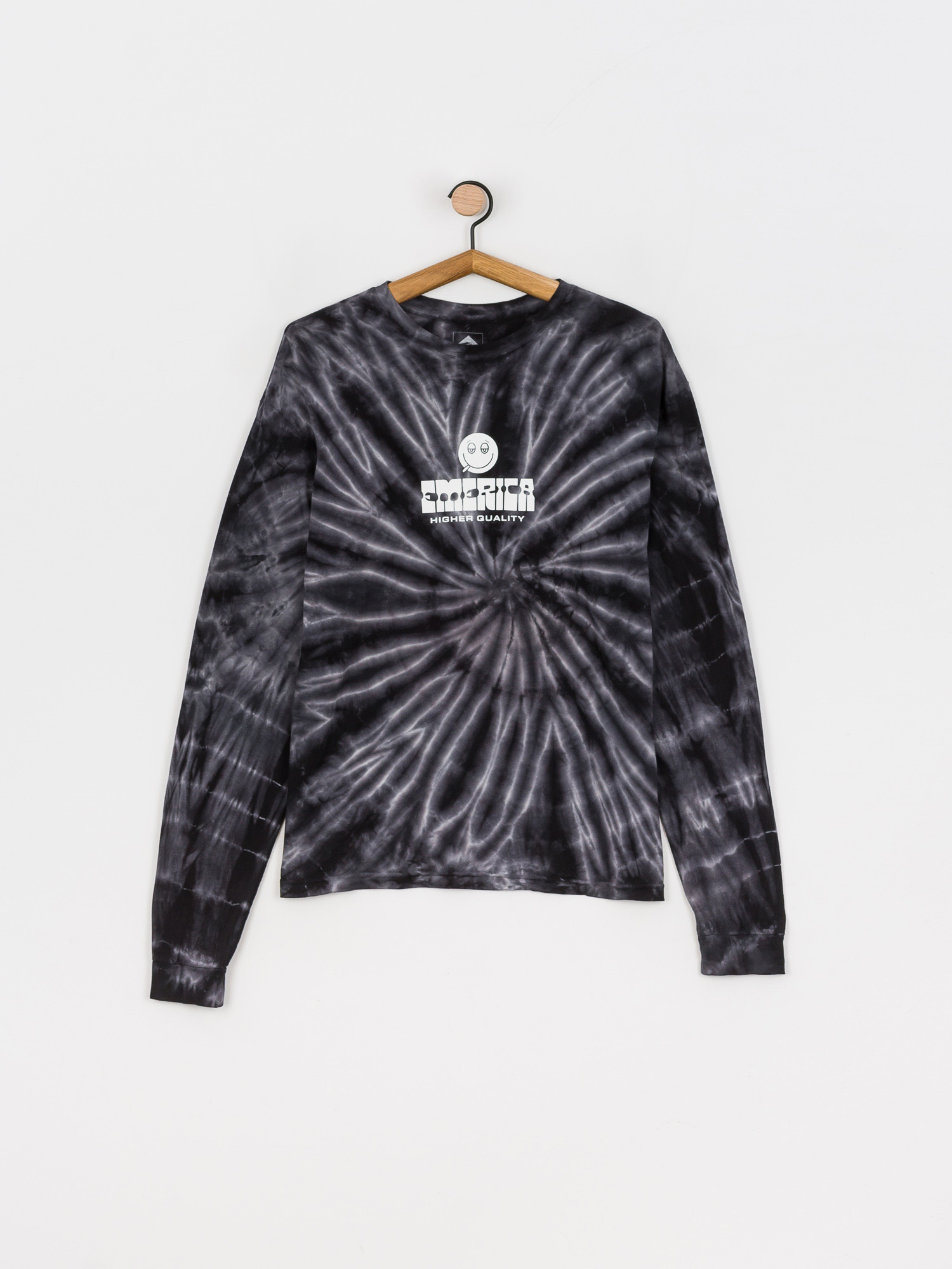 Longsleeve Emerica Roll With Tiedye (black)