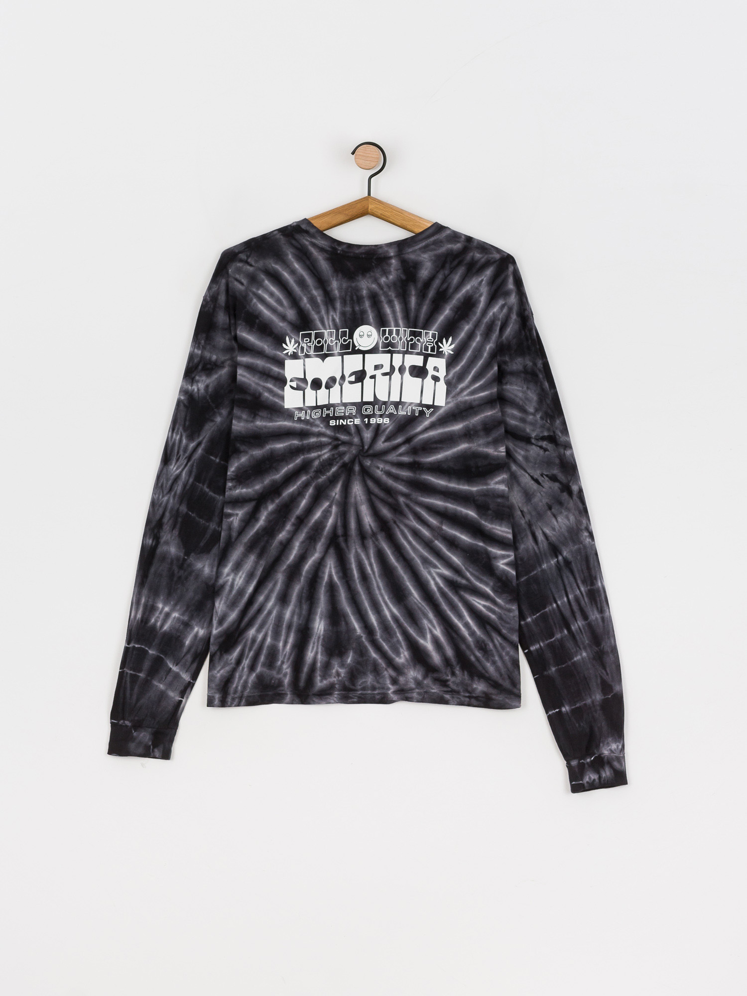 Longsleeve Emerica Roll With Tiedye (black)