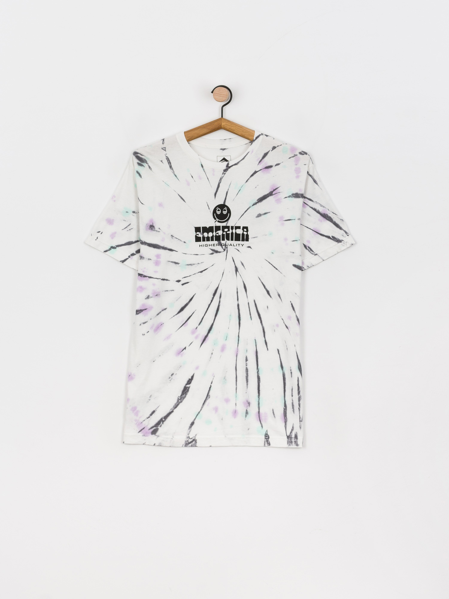 T-shirt Emerica Roll With Tiedye (white/blue/green)