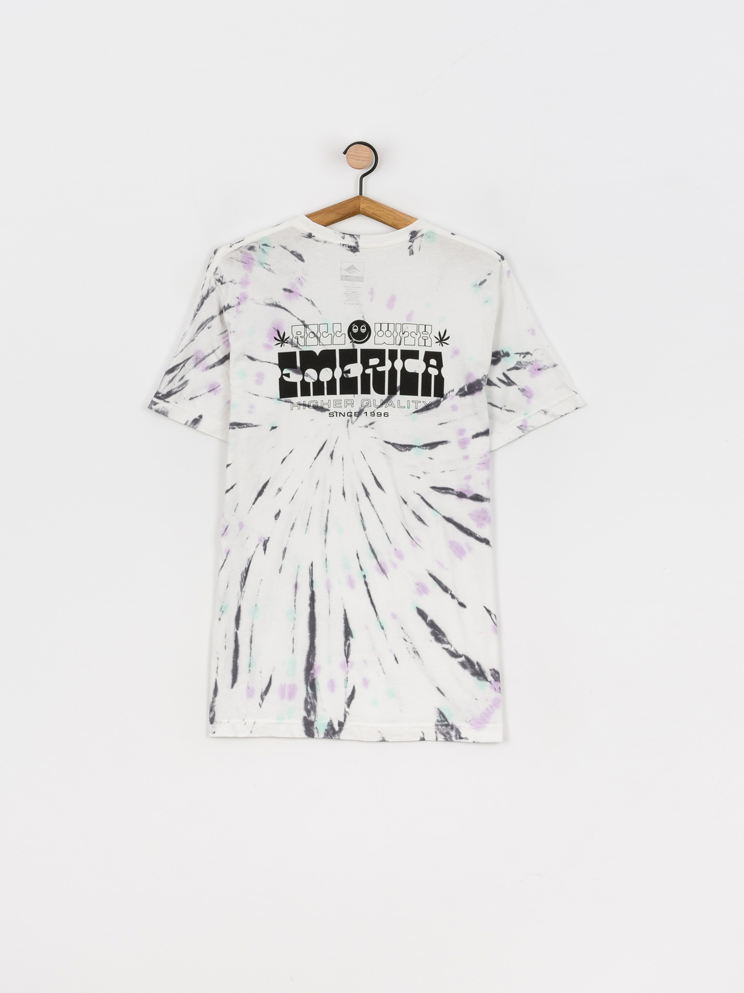 T-shirt Emerica Roll With Tiedye (white/blue/green)