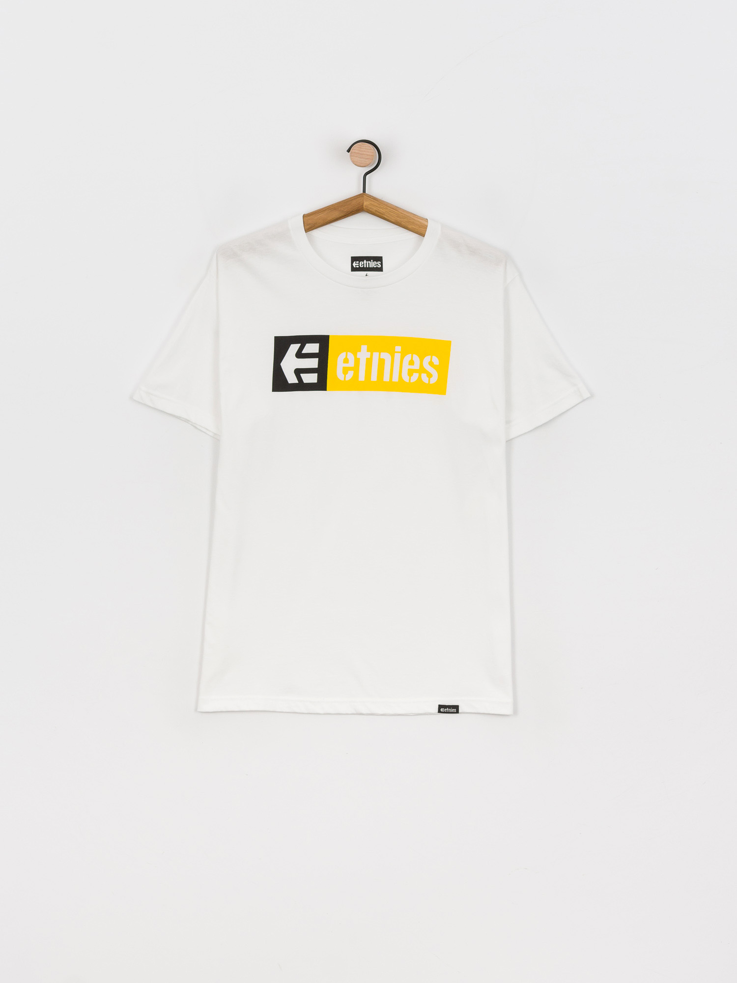 T-shirt Etnies New Box (white/black/yellow)