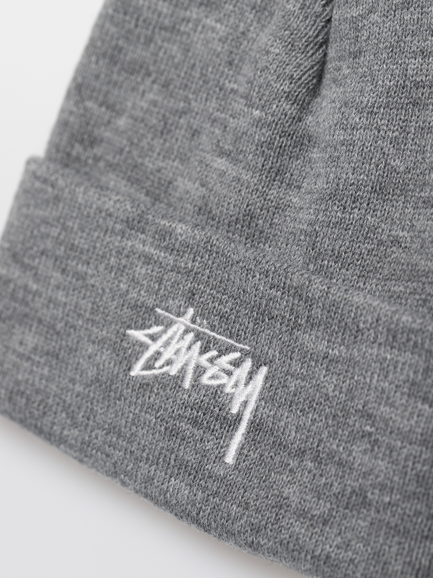 Czapka zimowa Stussy Stock Cuff (grey heather)