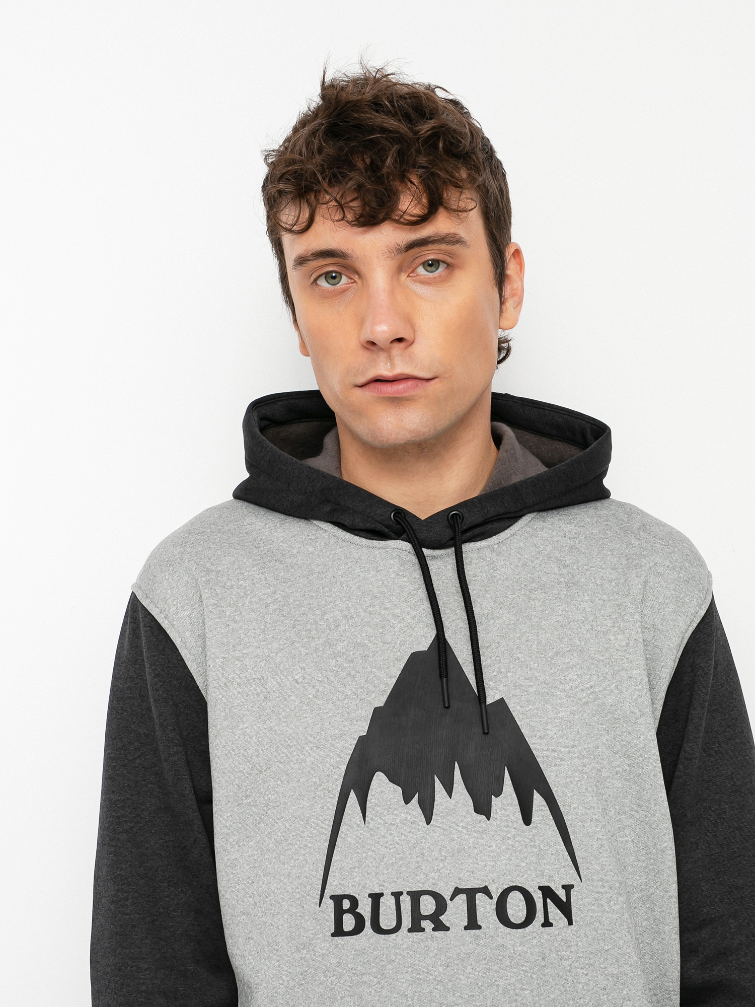 Męska Bluza aktywna Burton Oak HD (gray heather/true black)