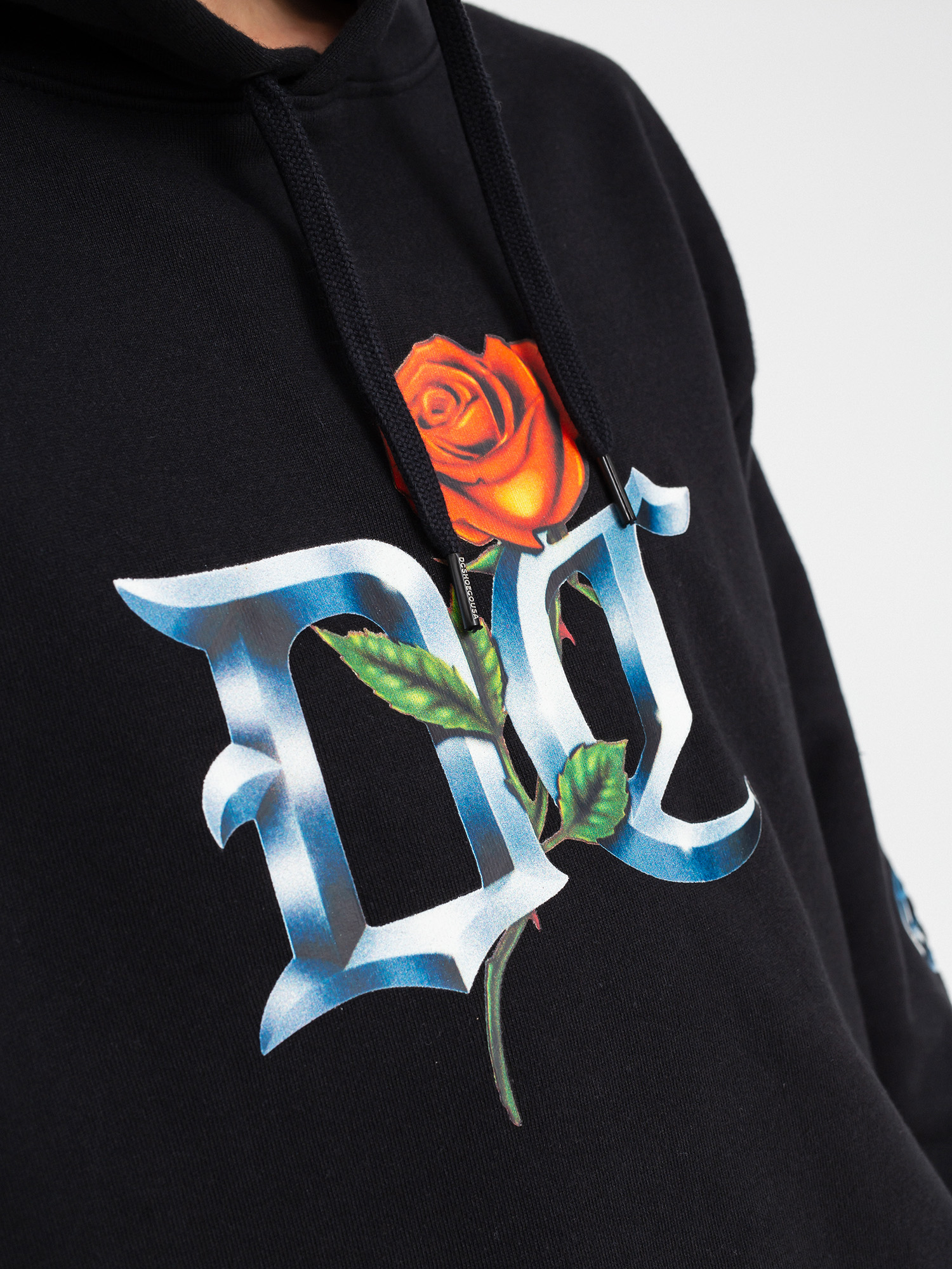Bluza z kapturem DC Chrome Rose (black)