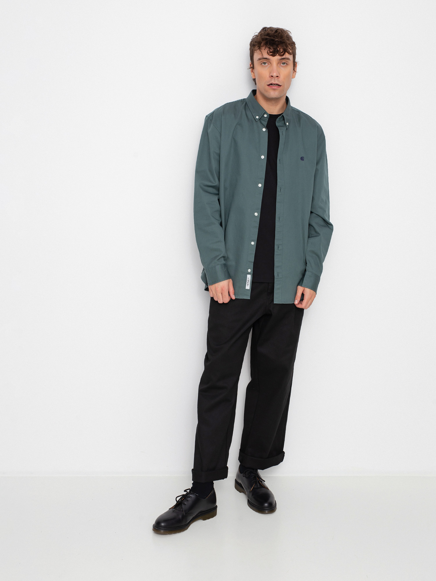 Koszula Carhartt WIP Madison (eucalyptus/dark navy)