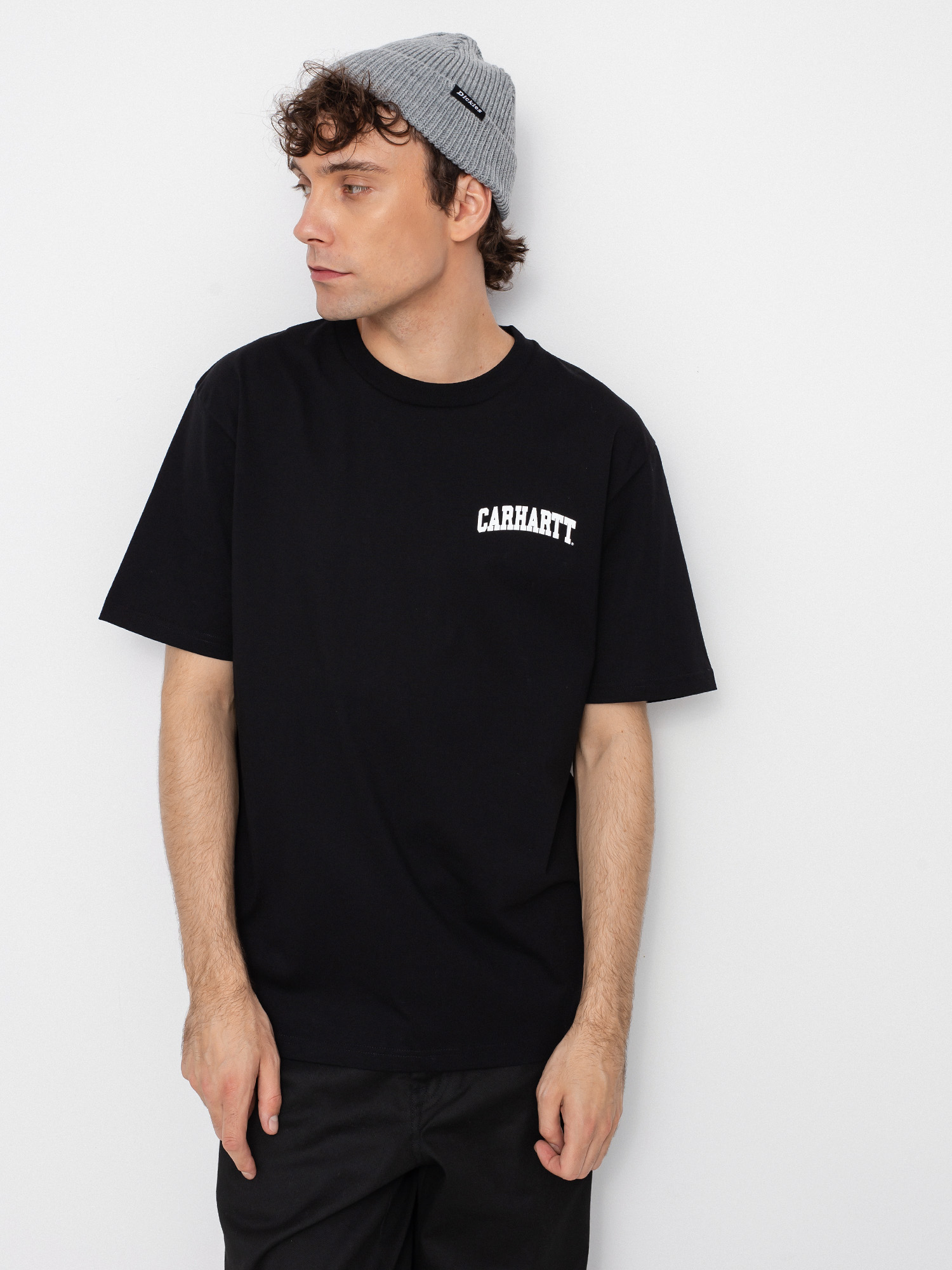 T-shirt Carhartt WIP University Script (black/white)