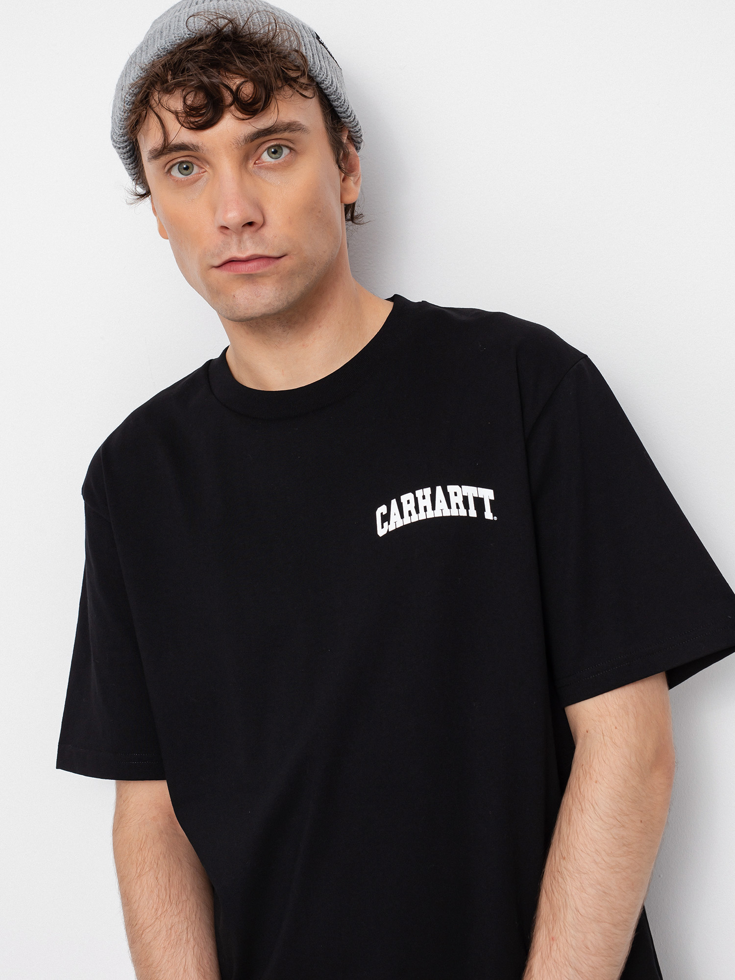 T-shirt Carhartt WIP University Script (black/white)
