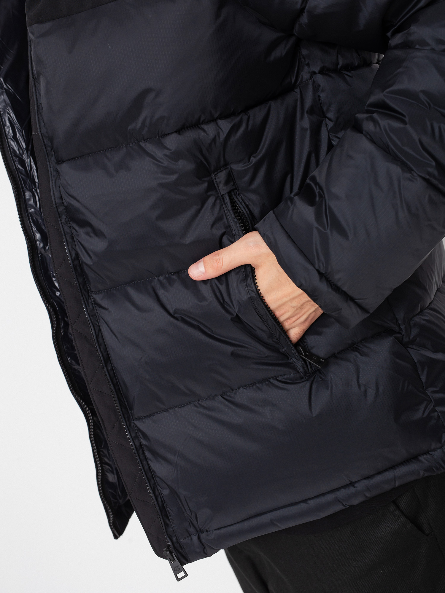 Kurtka Champion Legacy Hooded Jacket 216652 (nbk/nbk)