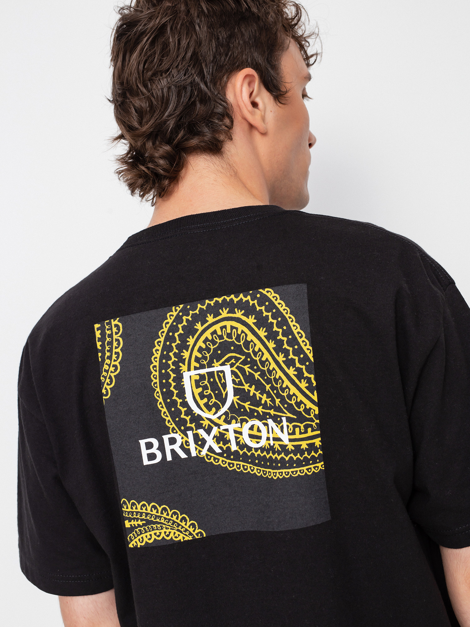 T-shirt Brixton Alpha Square Stt (paisley black)