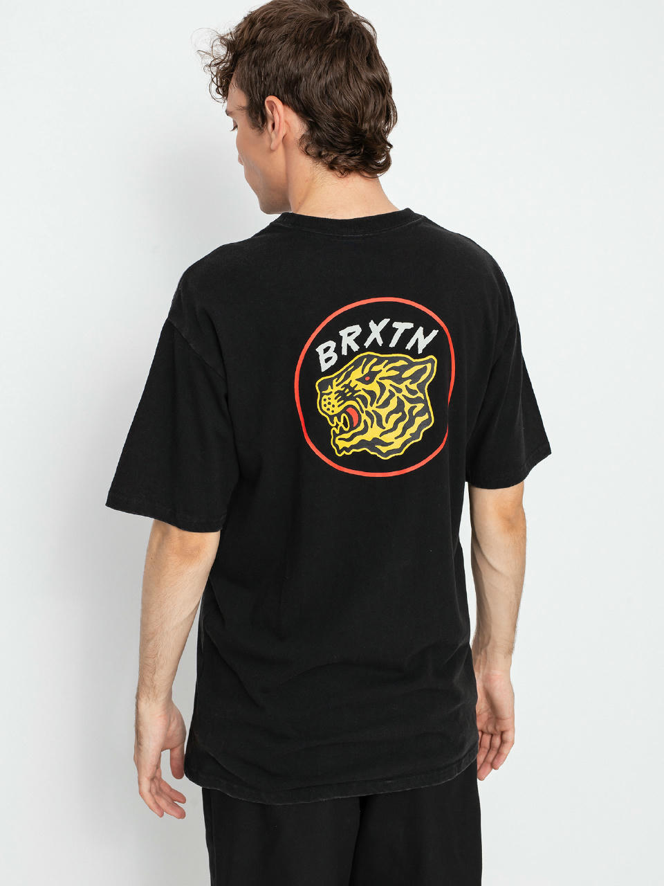 T-shirt Brixton Kit Stt (black worn wash)