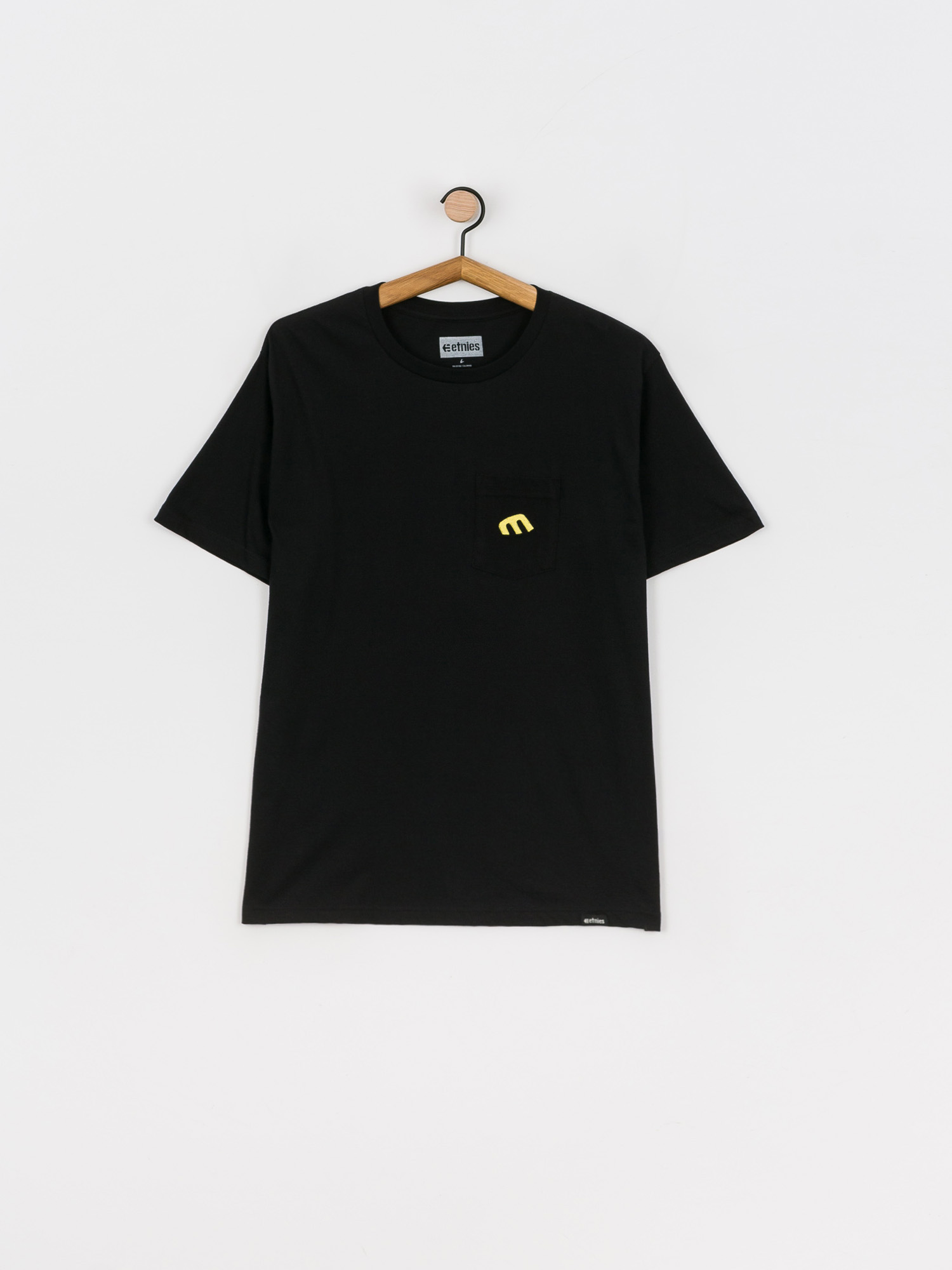 T-shirt Etnies Style E Pocket (black/yellow)