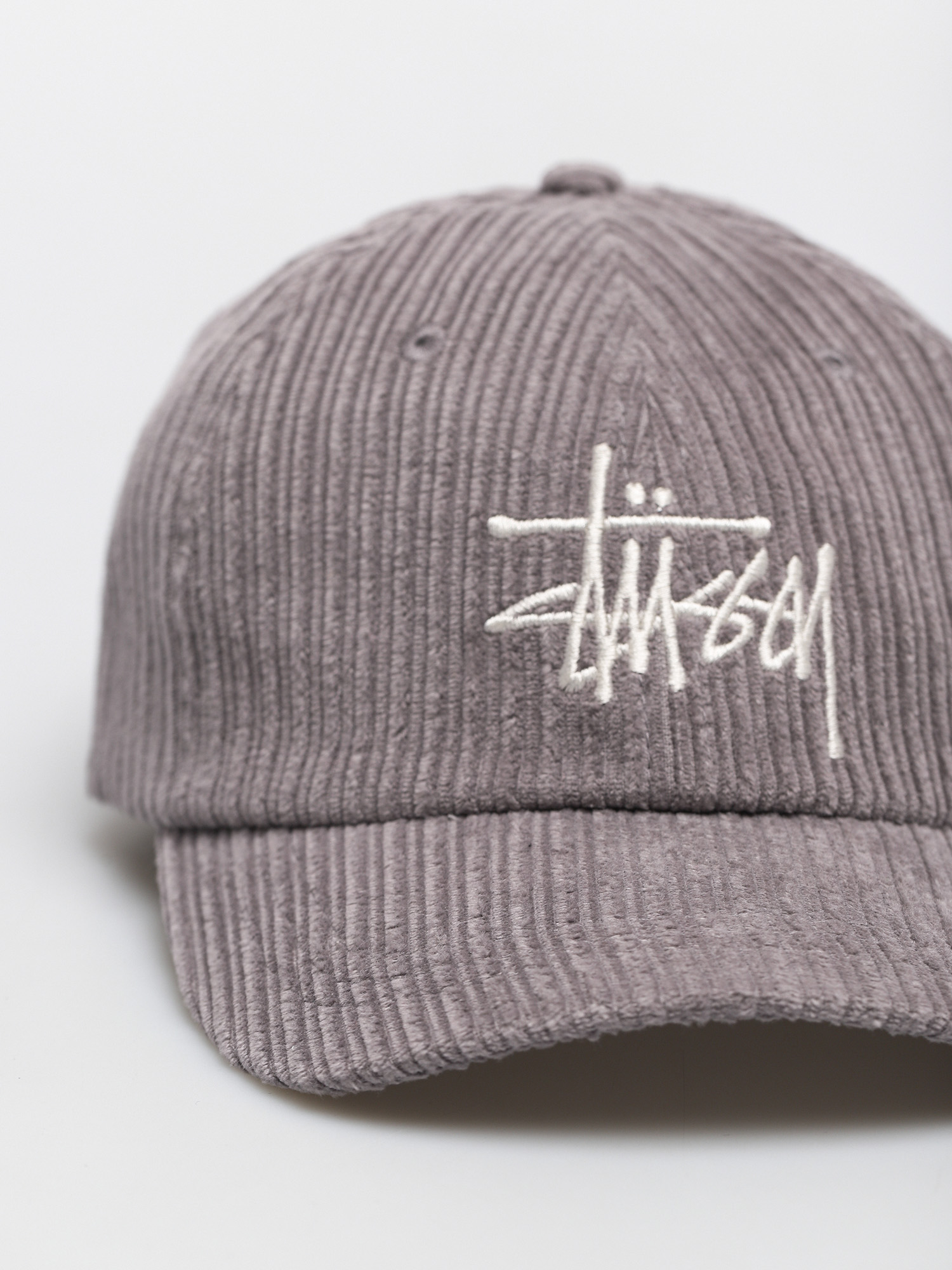 Czapka z daszkiem Stussy Corduroy Big Logo Low Pro (lavendar)
