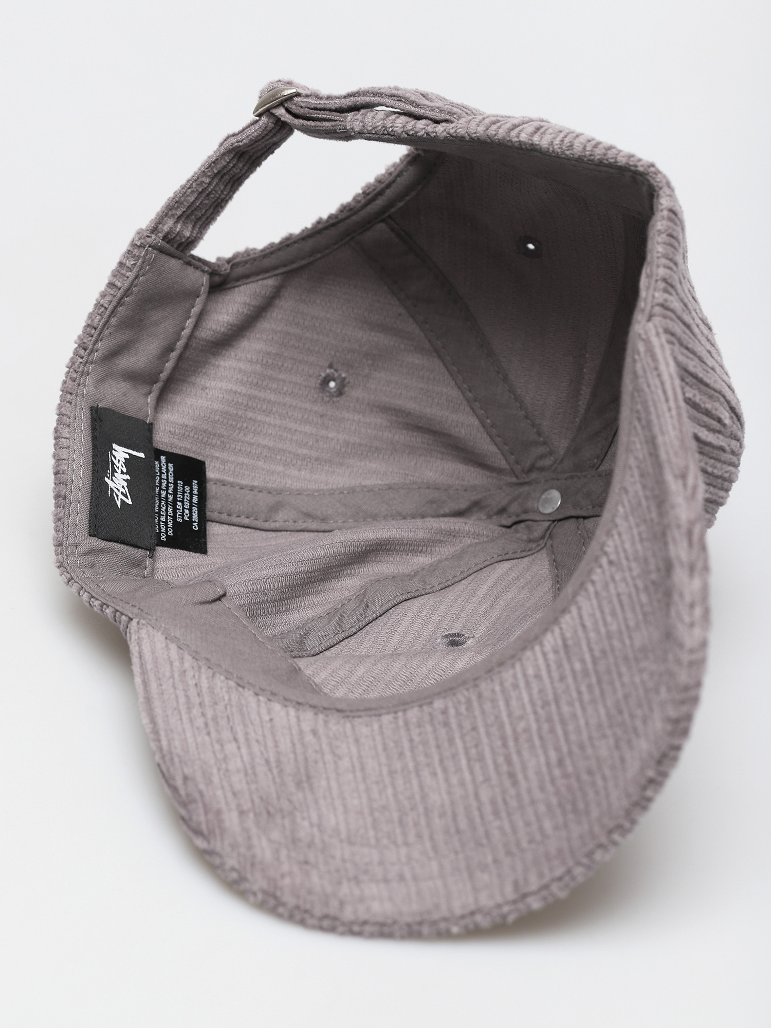 Czapka z daszkiem Stussy Corduroy Big Logo Low Pro (lavendar)