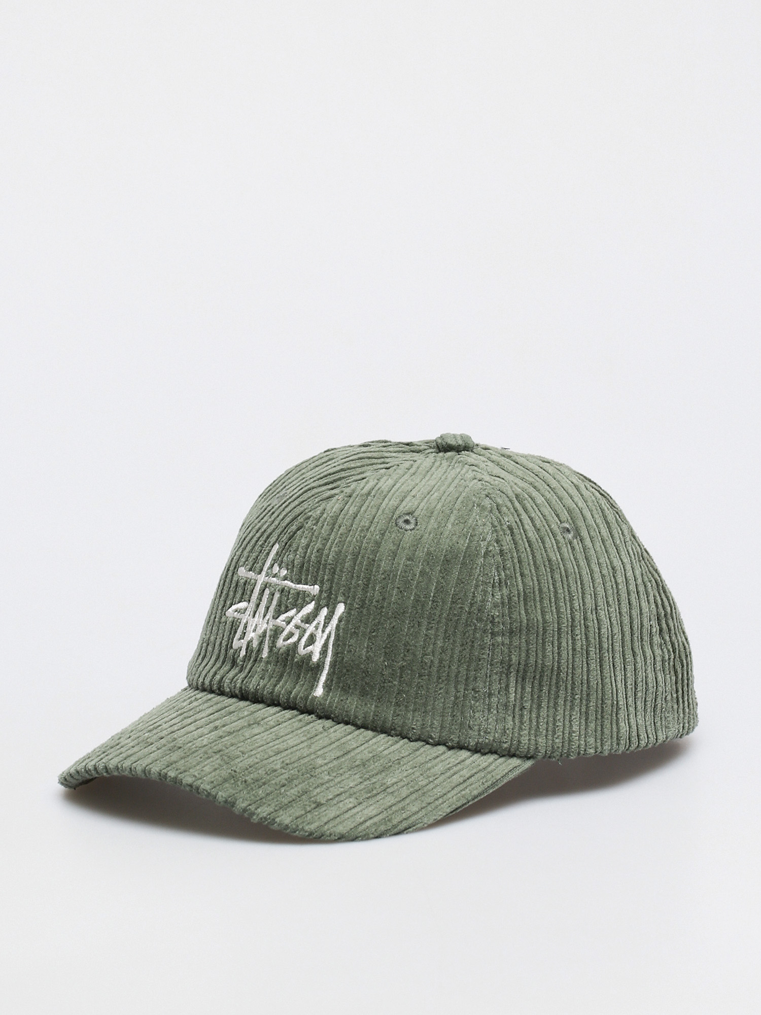 Czapka z daszkiem Stussy Corduroy Big Logo Low Pro (olive)