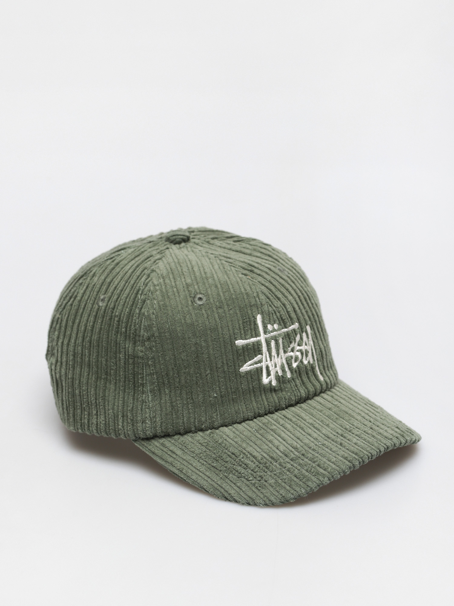 Czapka z daszkiem Stussy Corduroy Big Logo Low Pro (olive)